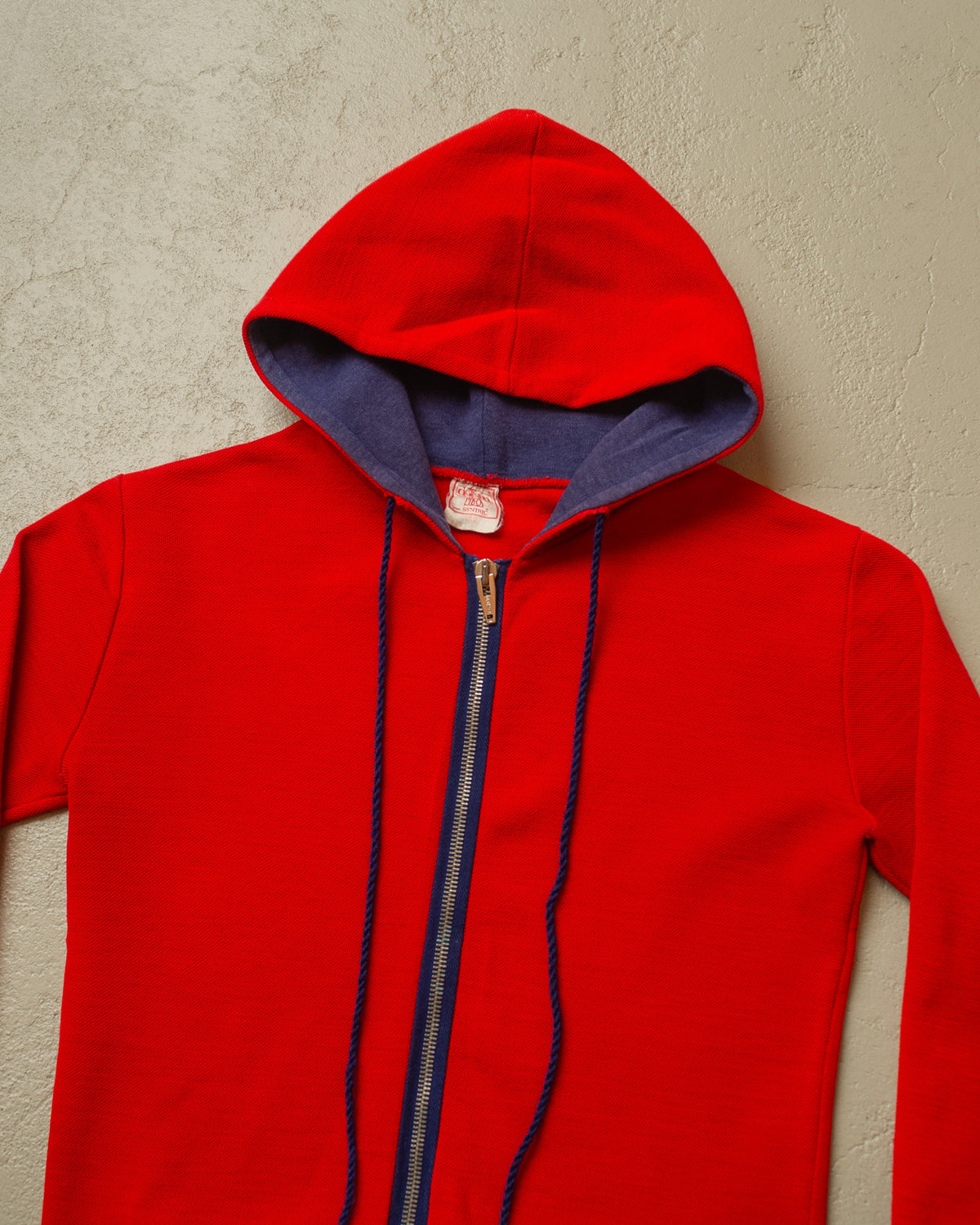 1960s German Womens Sports Hoodie red - XS
