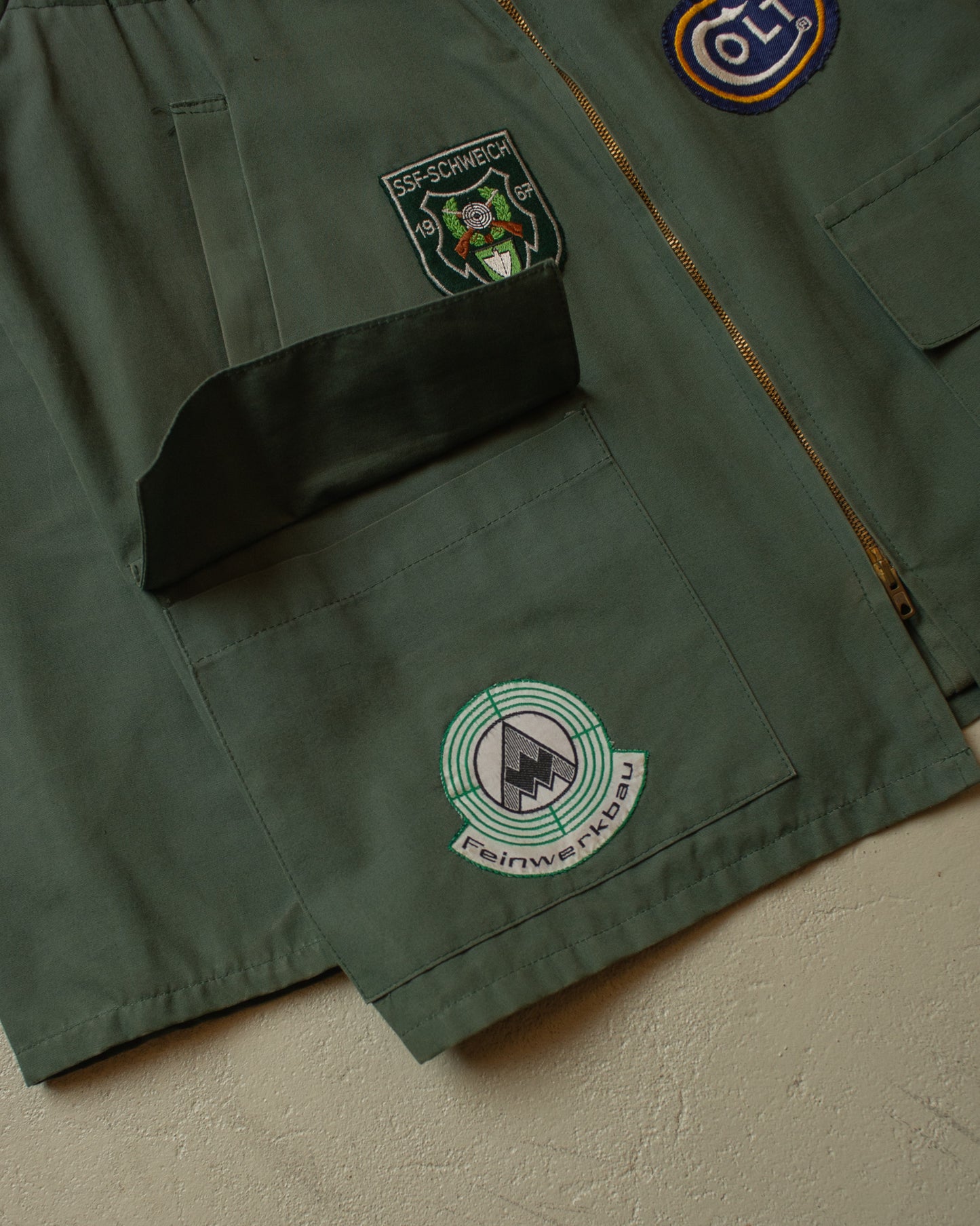 1960s/70s French Hunting Jacket green - L/XL