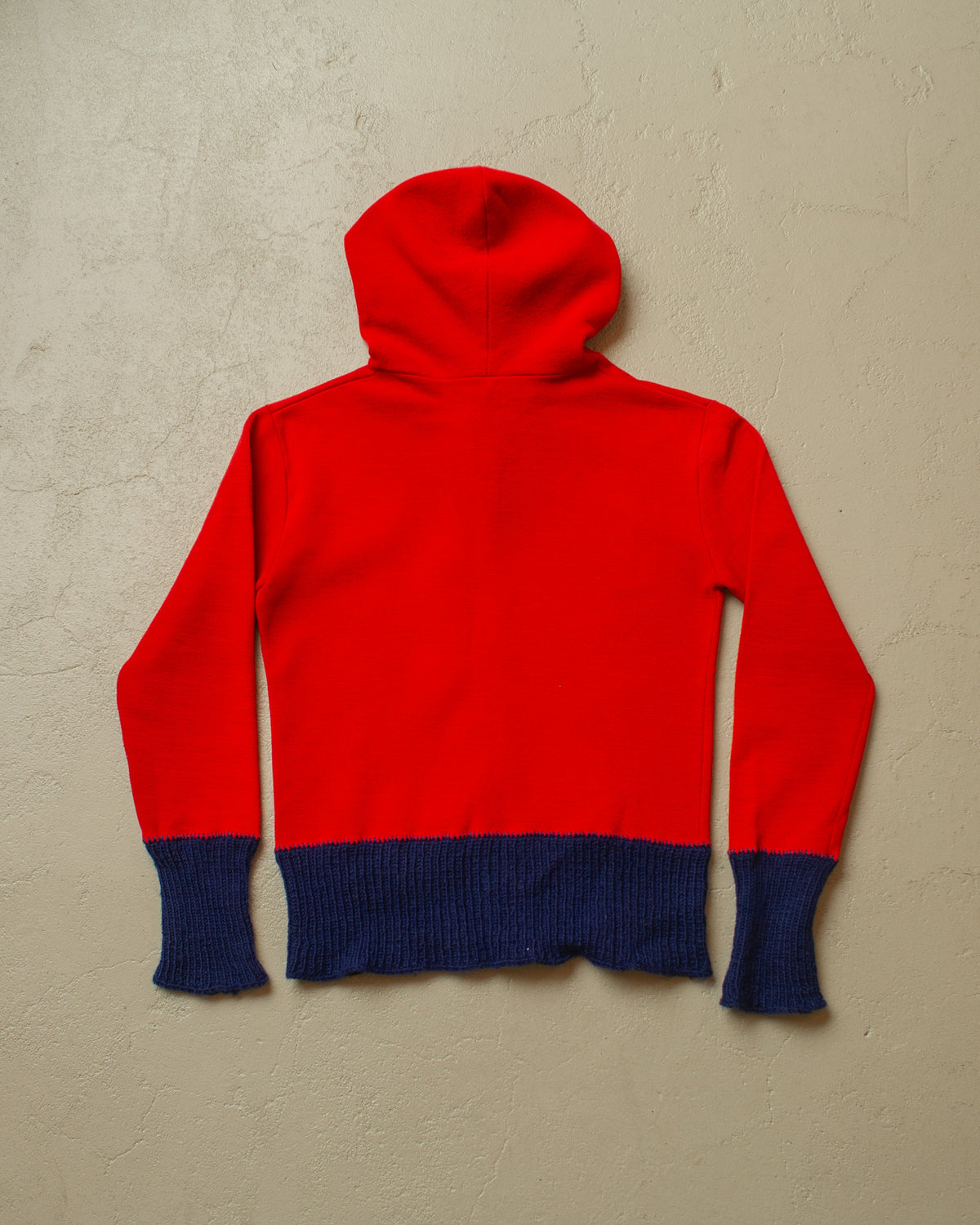 1960s German Womens Sports Hoodie red - XS
