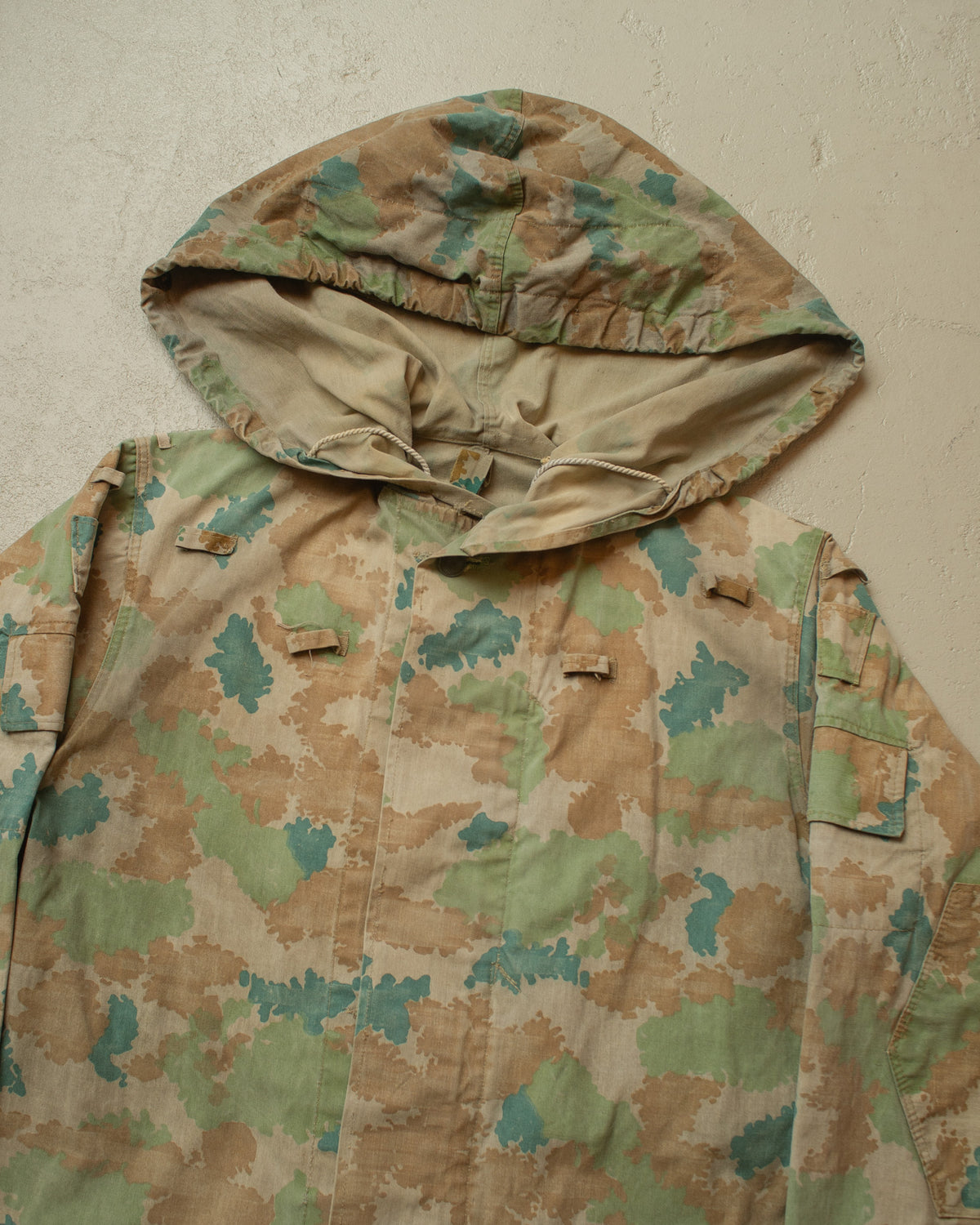 1963 East German DDR Faded "Blumentarn" Field Jacket - L/XL