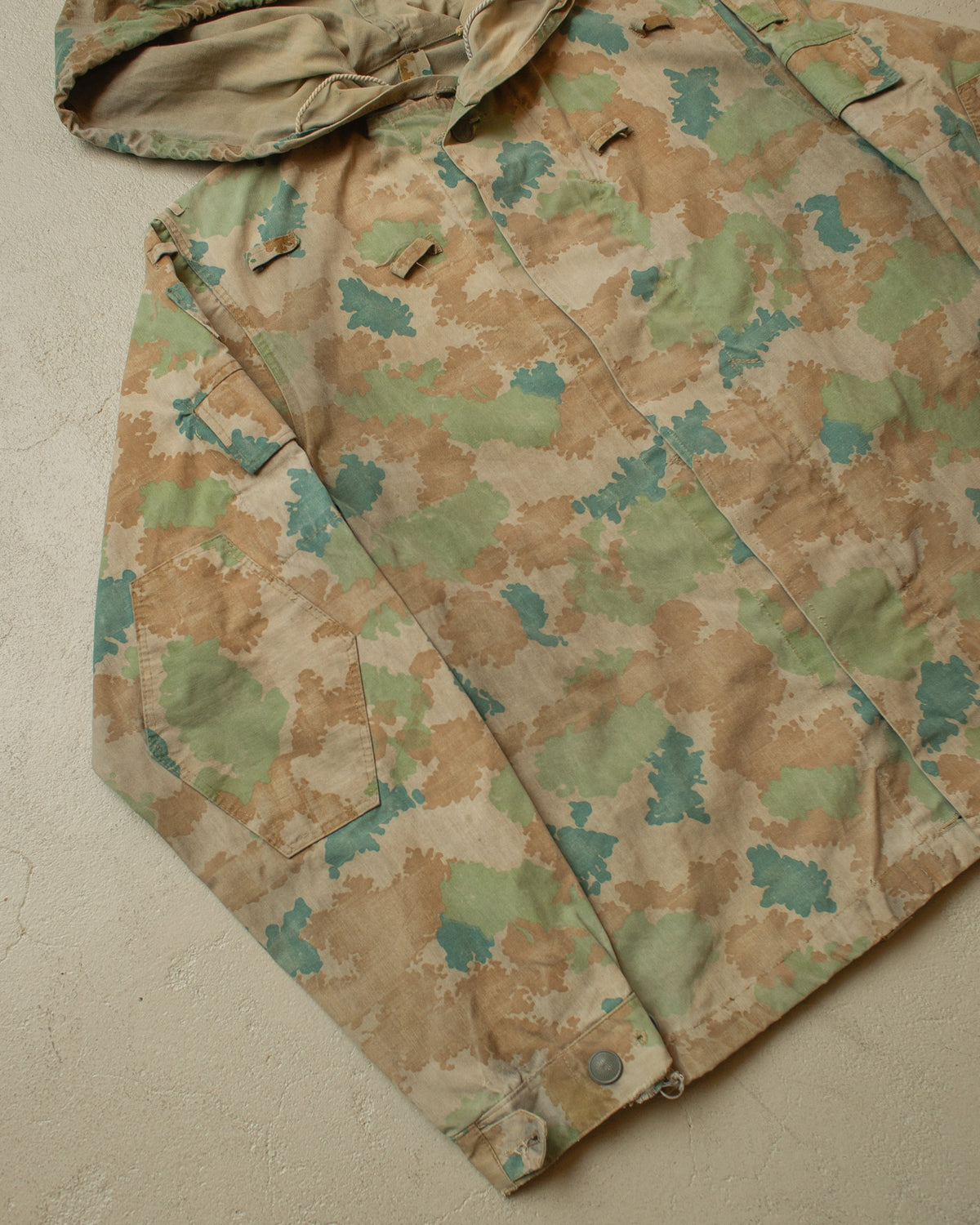 1963 East German DDR Faded "Blumentarn" Field Jacket - L/XL