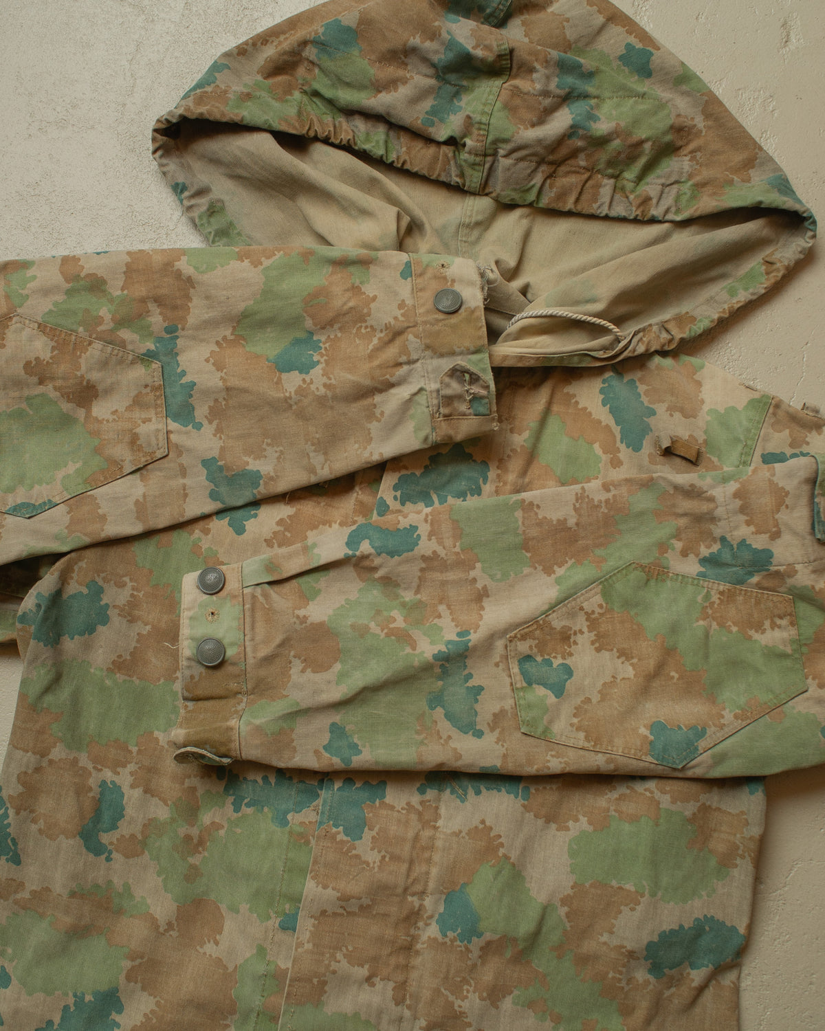 1963 East German DDR Faded "Blumentarn" Field Jacket - L/XL