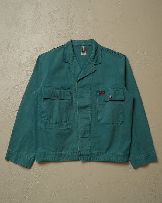 1980s/90s Rofa Work Jacket turquoise - L