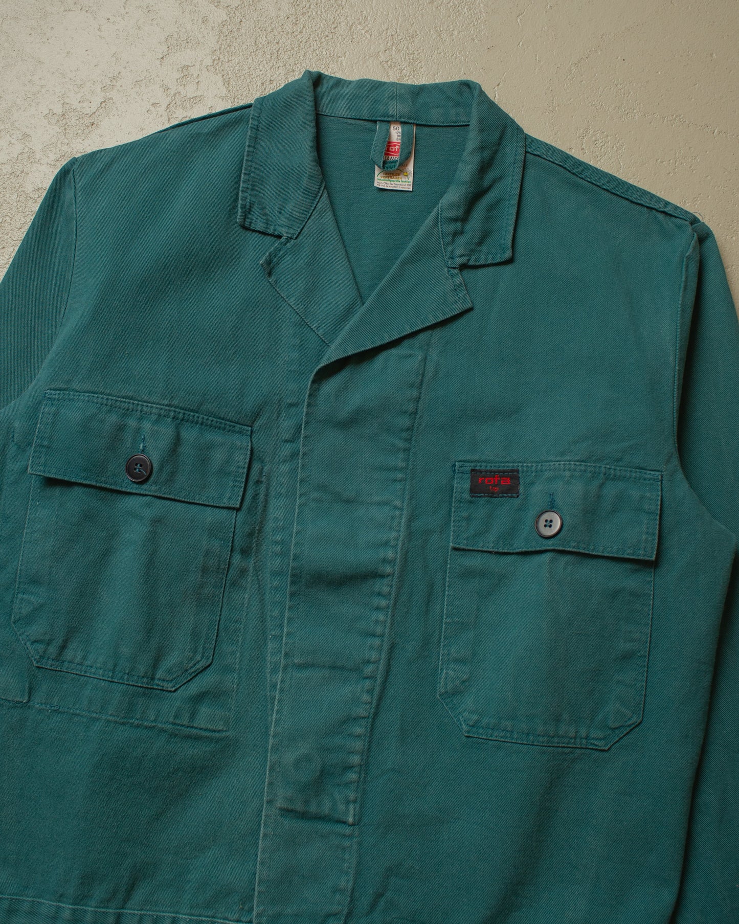 1980s/90s Rofa Work Jacket turquoise - L