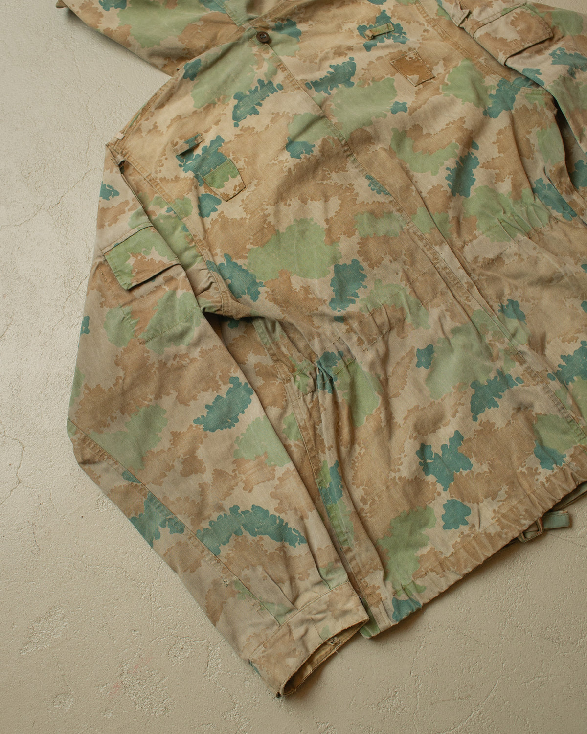 1963 East German DDR Faded "Blumentarn" Field Jacket - L/XL