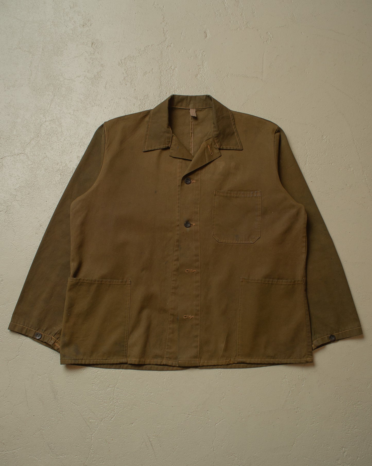 1950s/60s Mechanic Work Jacket brown - XL
