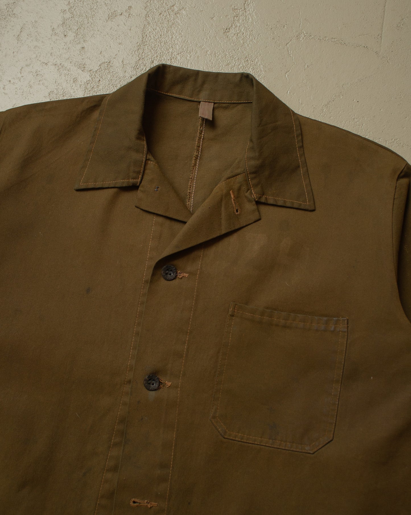 1950s/60s Mechanic Work Jacket brown - XL