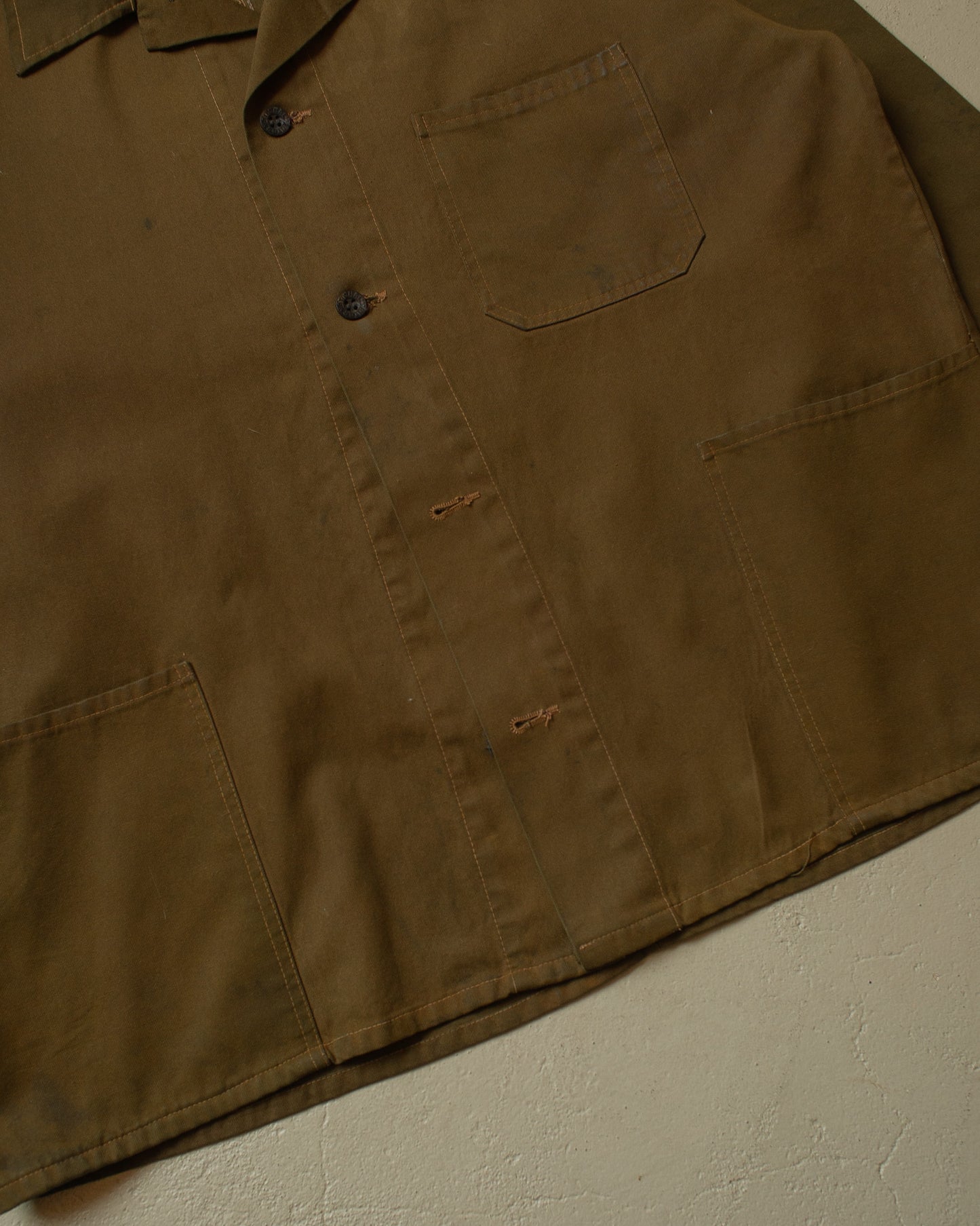 1950s/60s Mechanic Work Jacket brown - XL