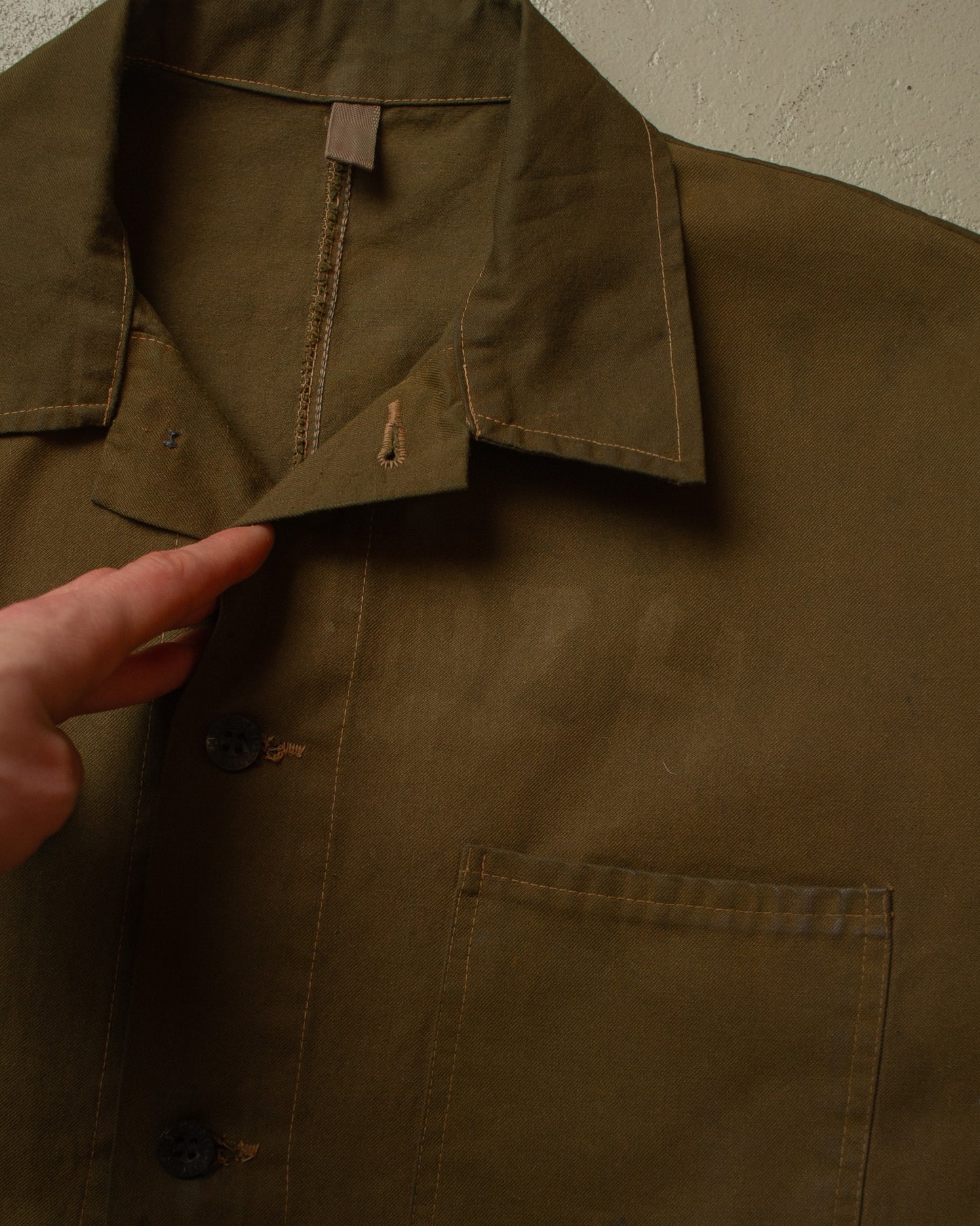 1950s/60s Mechanic Work Jacket brown - XL