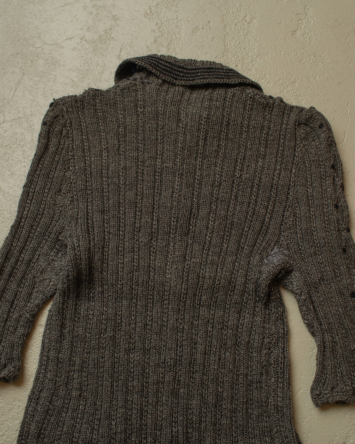 ca. 1920s/30s Rare German Womens Short sleeve Knit Jacket grey - XS/S