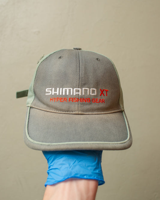2000s Faded Shimano Fishing Gear Strapback grey/green