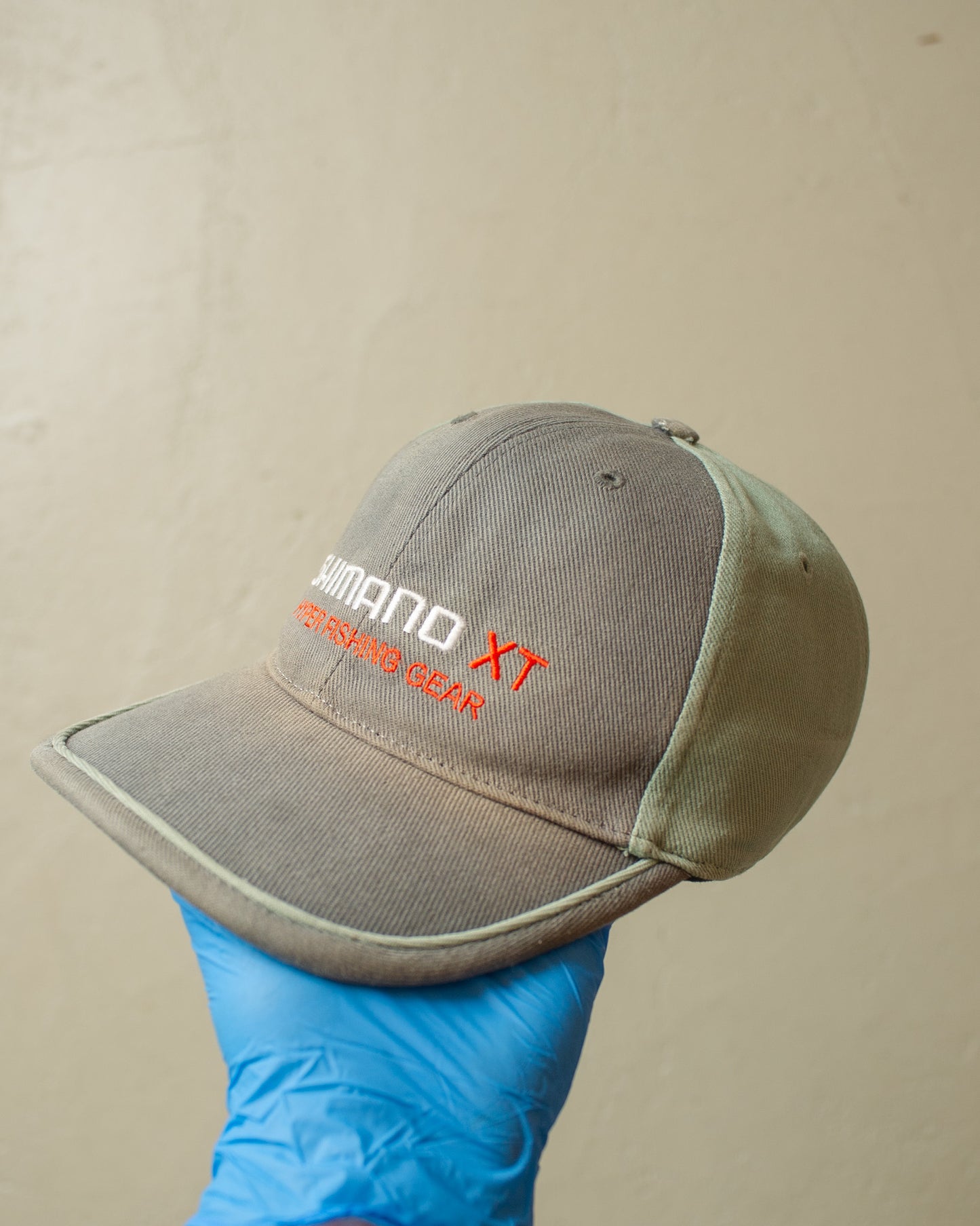 2000s Faded Shimano Fishing Gear Strapback grey/green