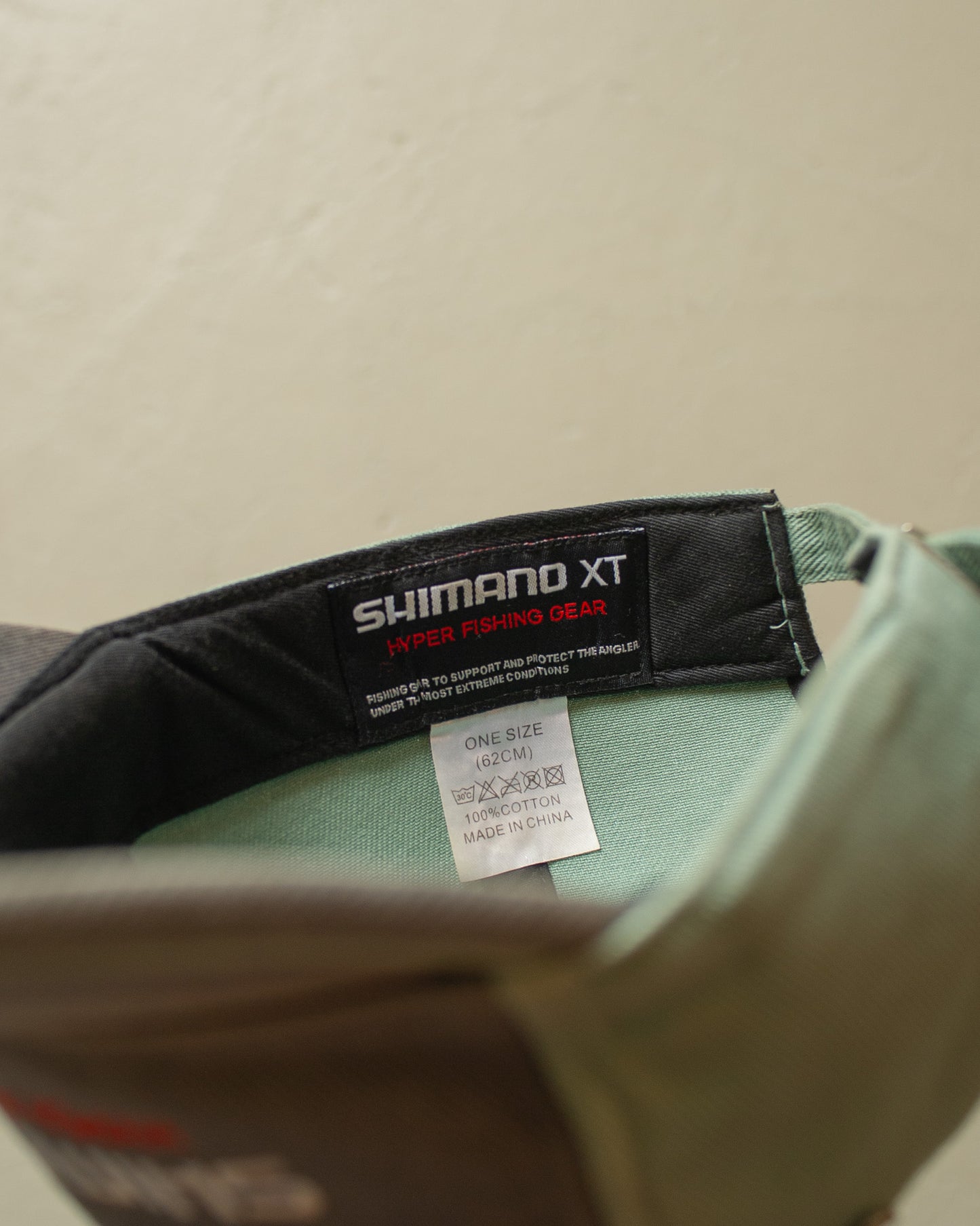 2000s Faded Shimano Fishing Gear Strapback grey/green