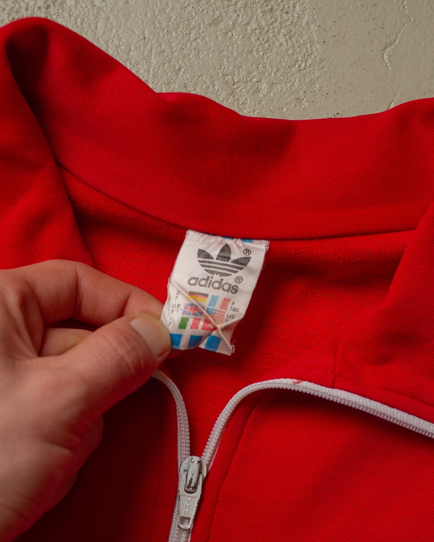1980s Adidas Eintracht Hannover Track Jacket red - M/L