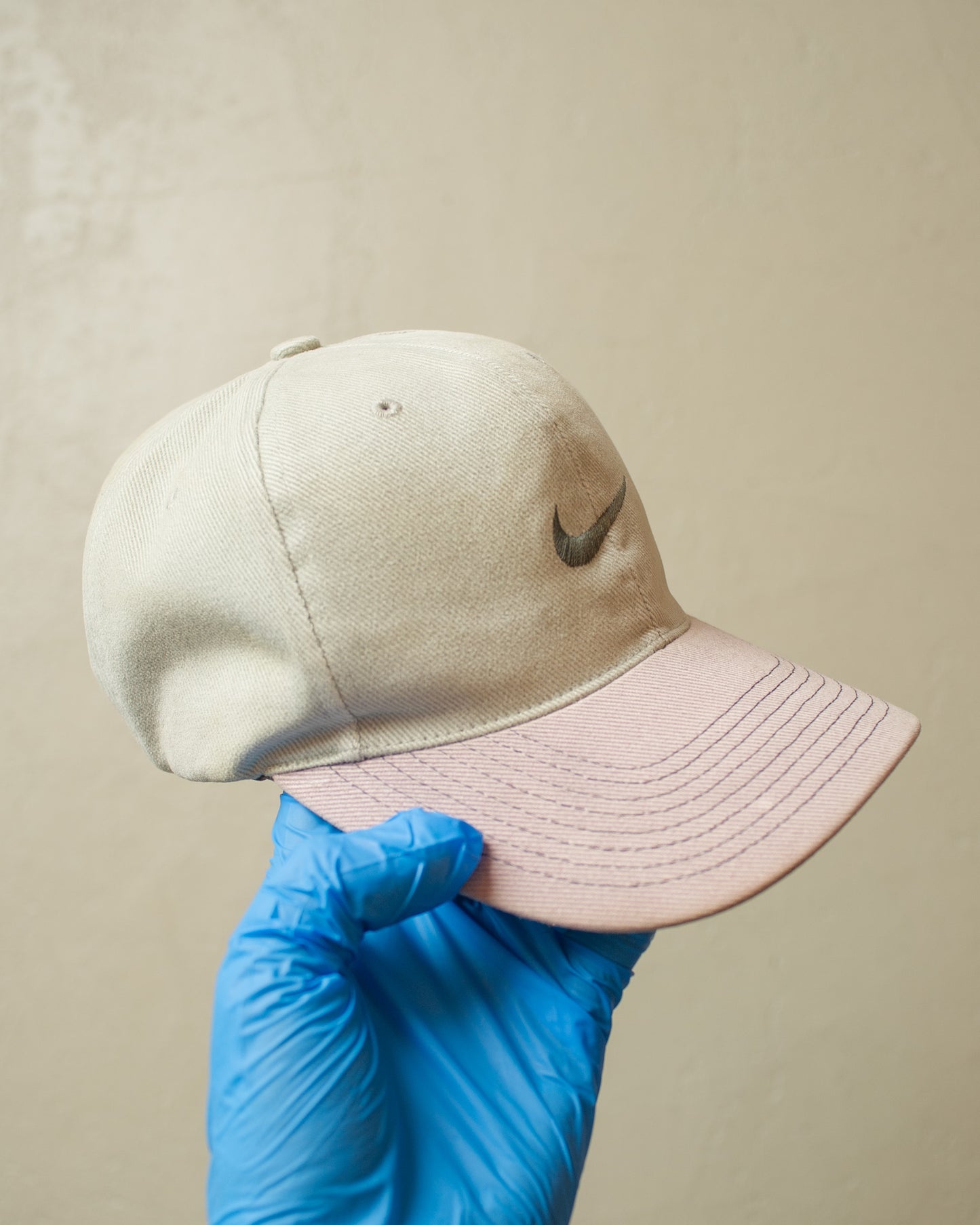 1990s Faded Nike Swoosh Snapback grey/green