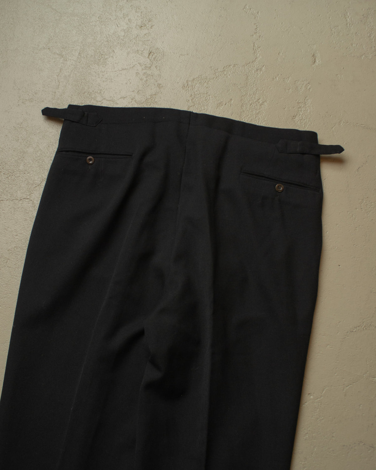 1950 dated German Wool Suit Pants black - W37 L27,5