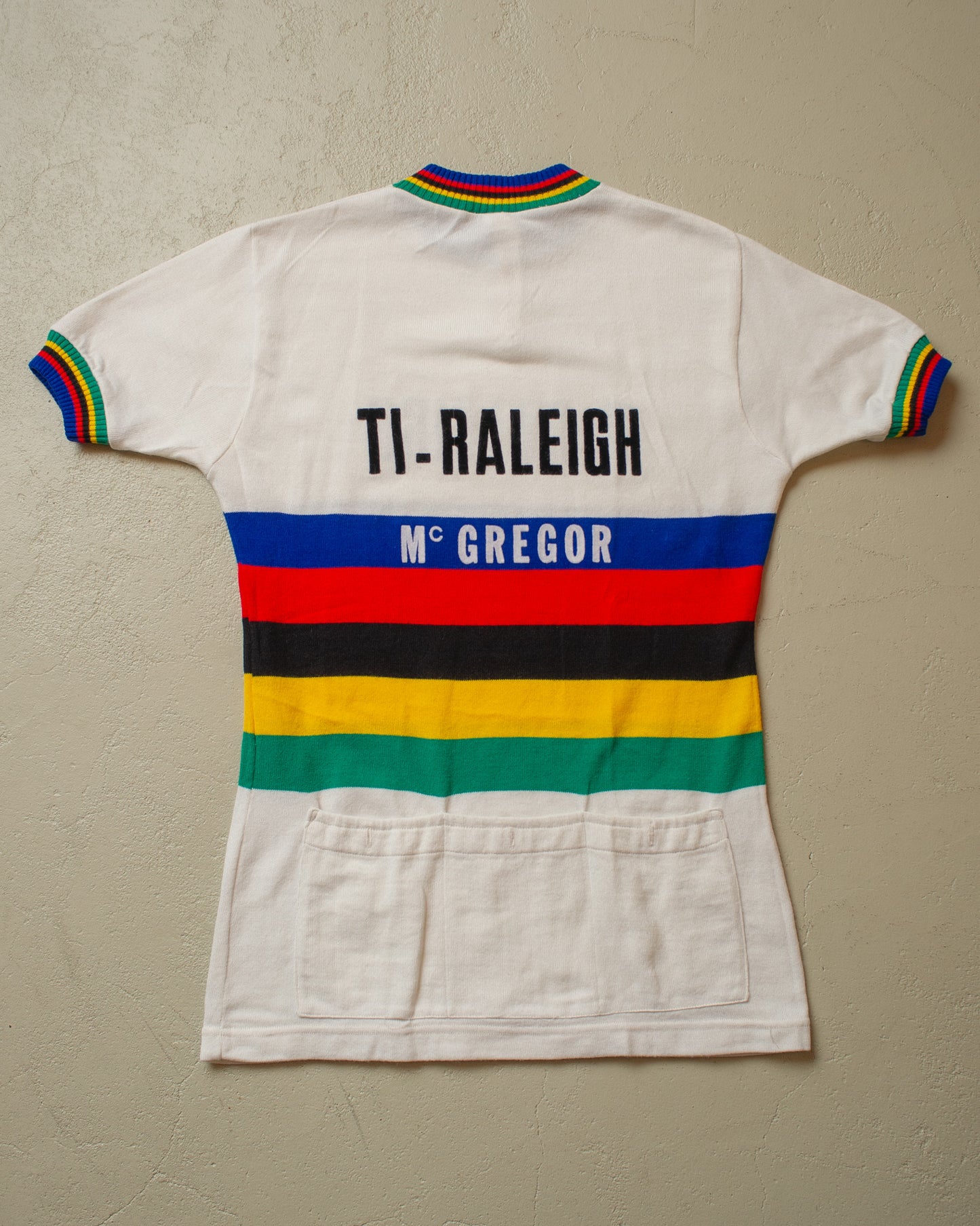 1970s/80s Multi Color Cycling Jersey - L/XL