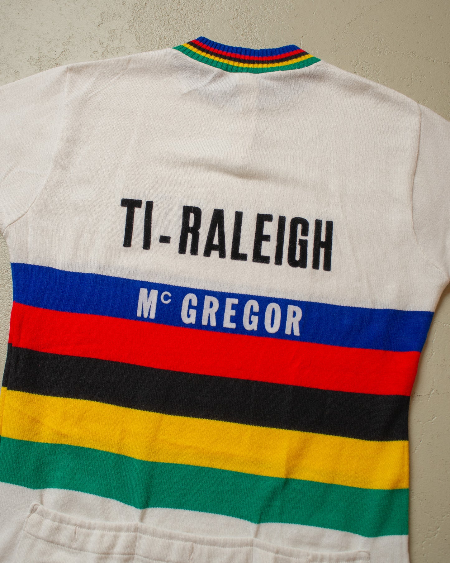 1970s/80s Multi Color Cycling Jersey - L/XL