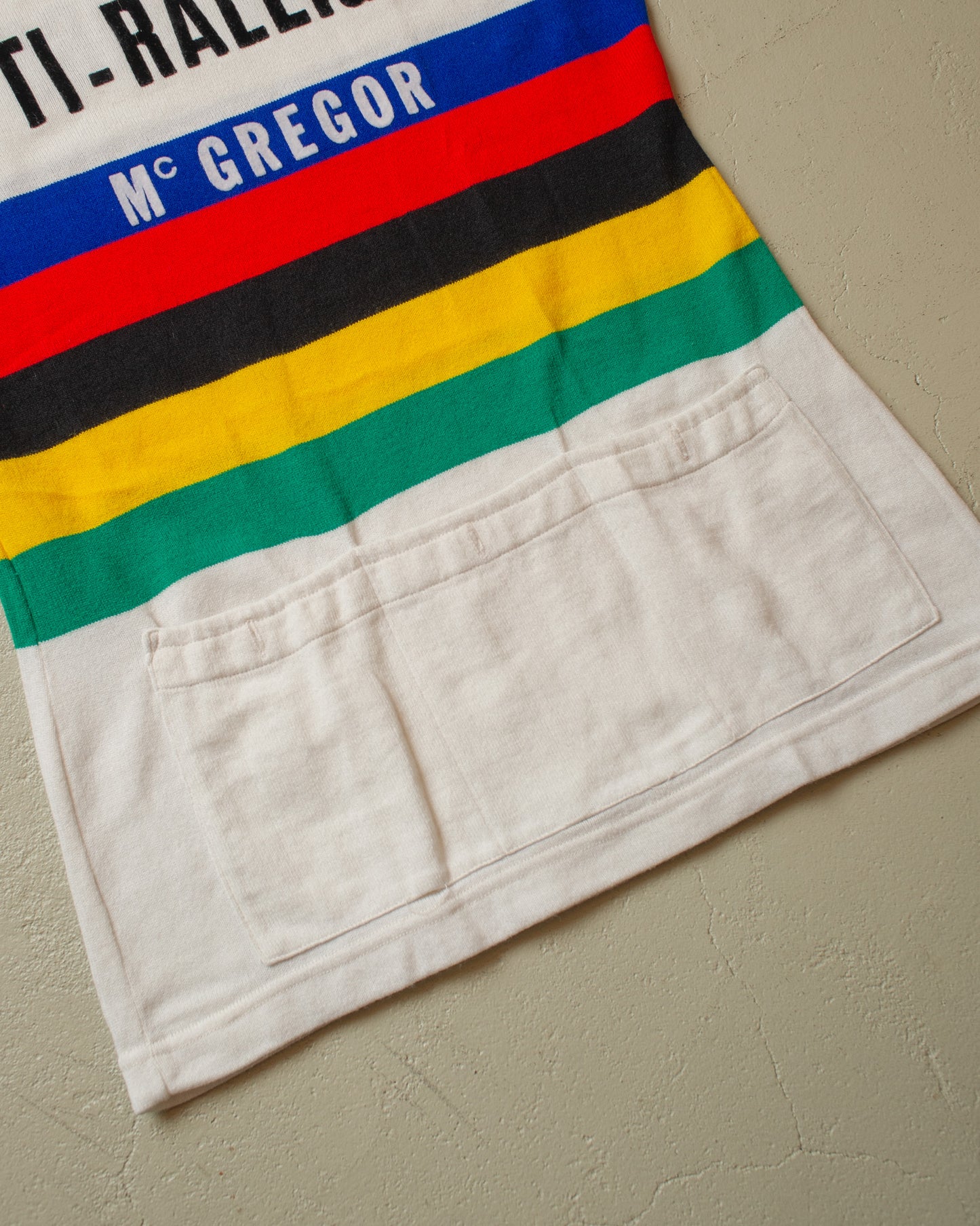 1970s/80s Multi Color Cycling Jersey - L/XL
