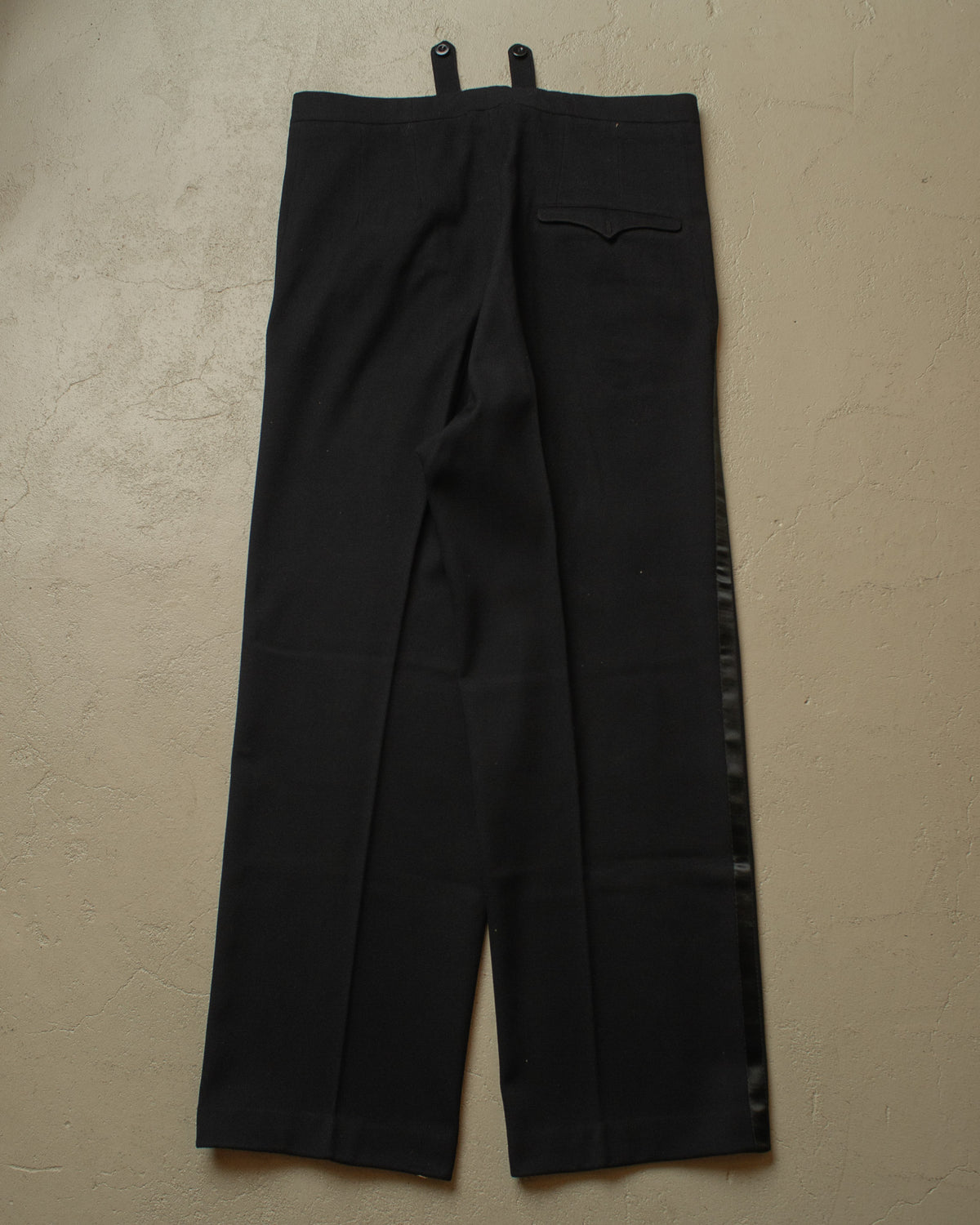 1940s/50s German Wool Suit Pants black - W37 L31