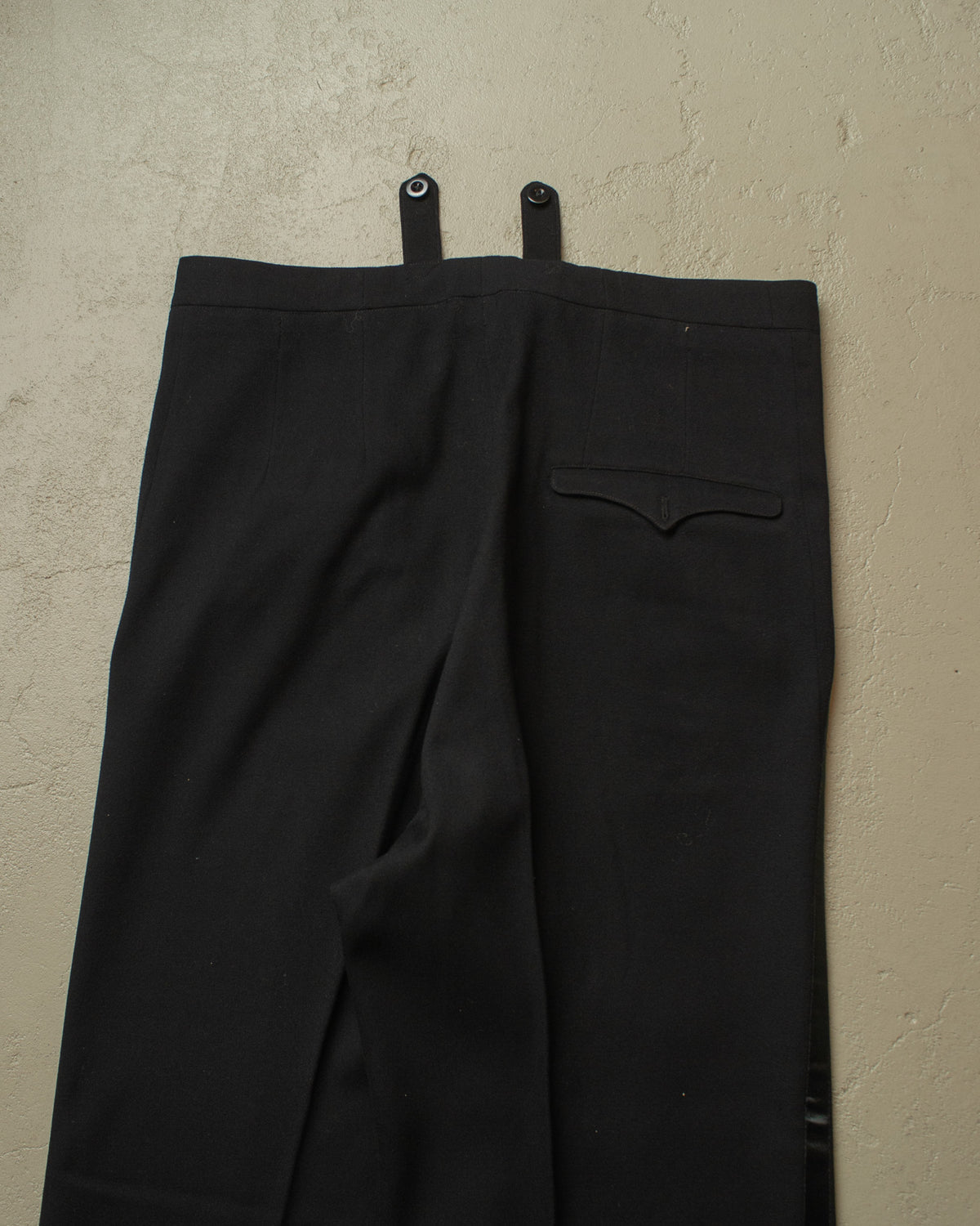 1940s/50s German Wool Suit Pants black - W37 L31