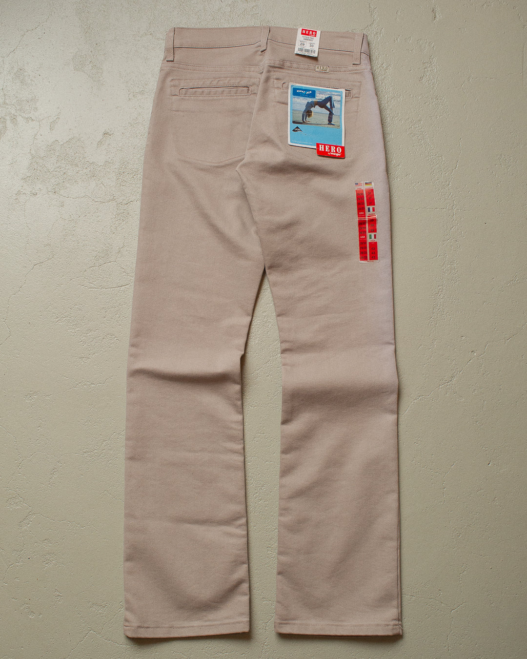 2000s Womens Wrangler Lycra Flared Jeans beige - 29x33