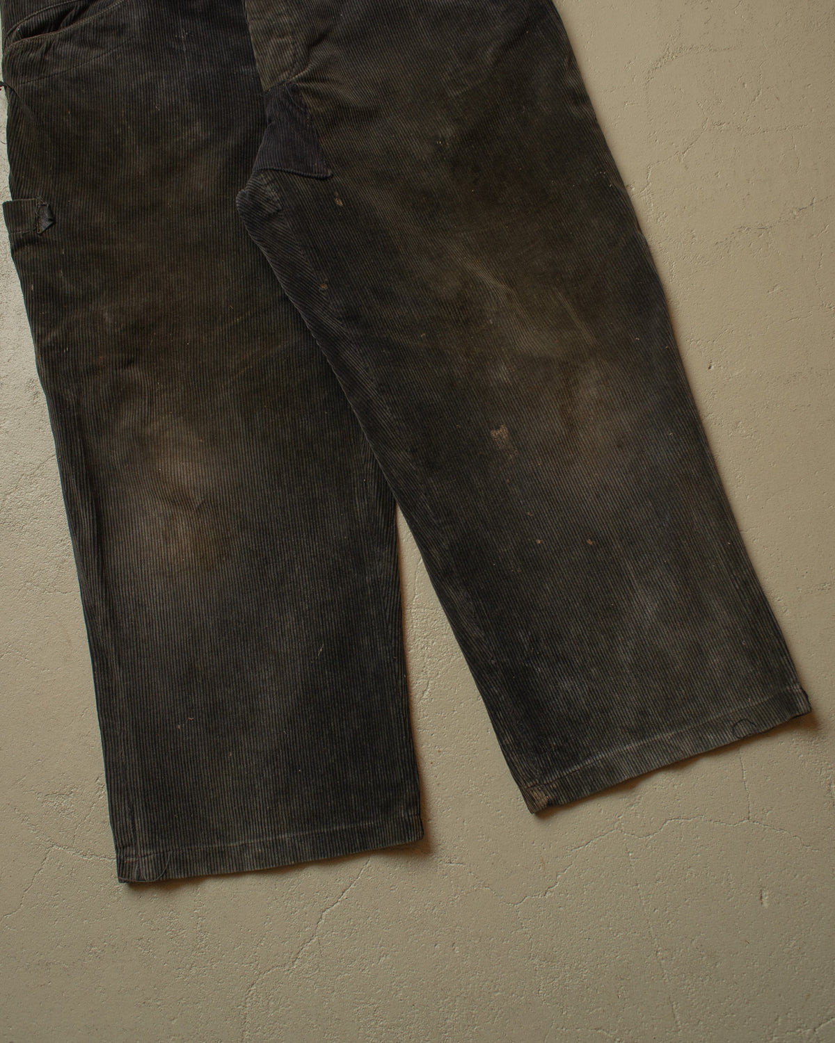 1960s German Corduroy Work Pants black - W40 L25