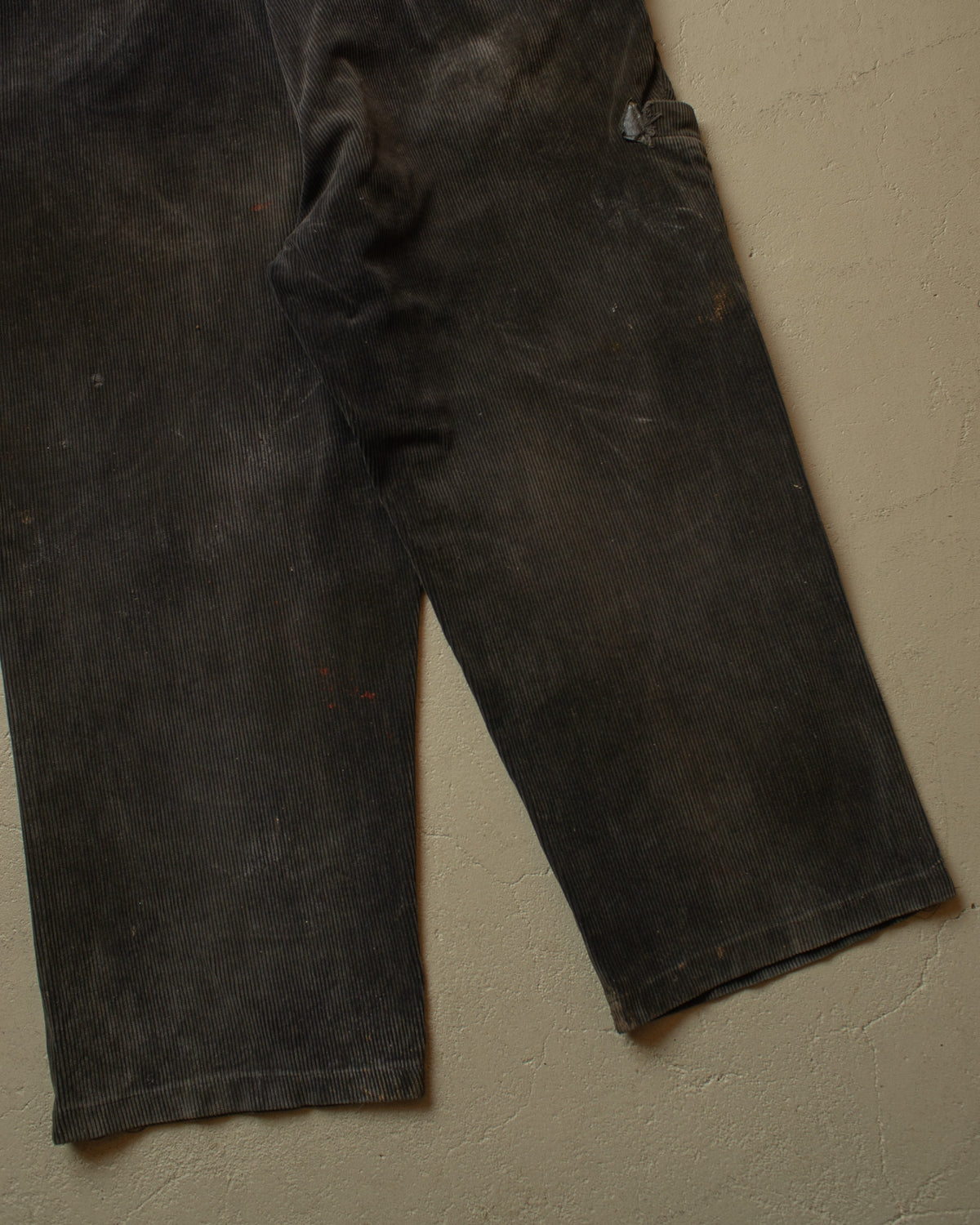 1960s German Corduroy Work Pants black - W40 L25