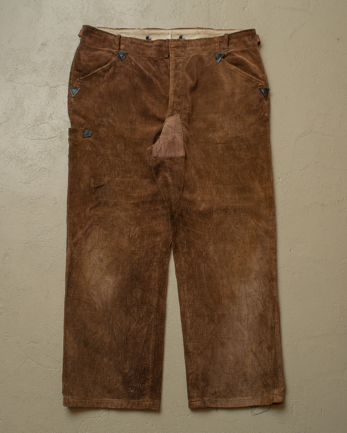 1960s German Corduroy Work Pants brown - W37 L27
