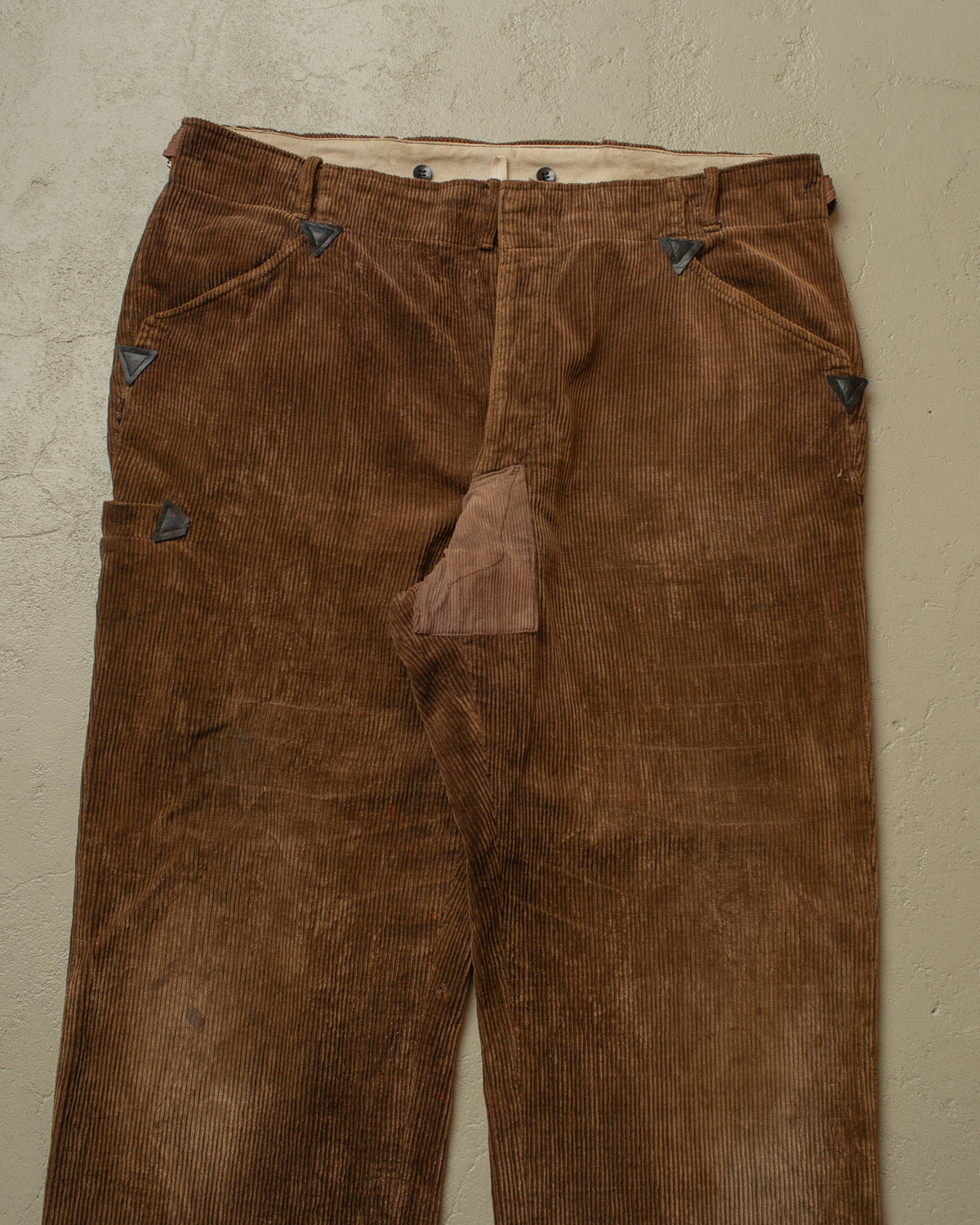 1960s German Corduroy Work Pants brown - W37 L27