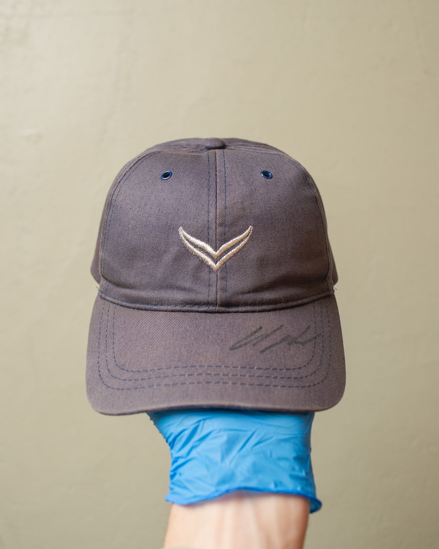 1990s Faded Trigema Strapback blue