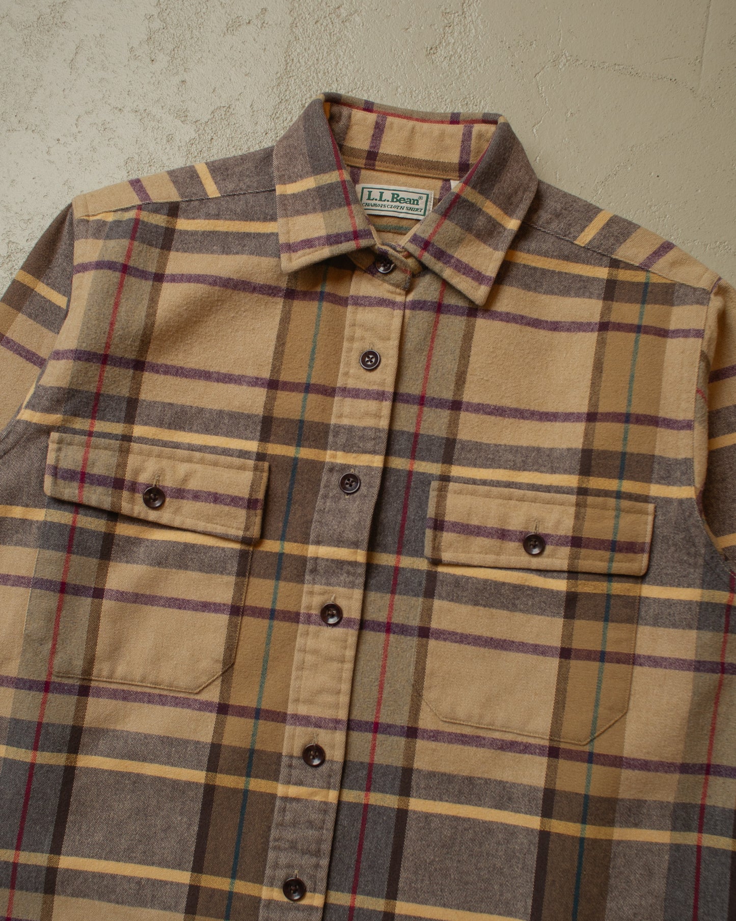 1980s/90s Womens L.L. Bean checkered Outdoor Shirt - M