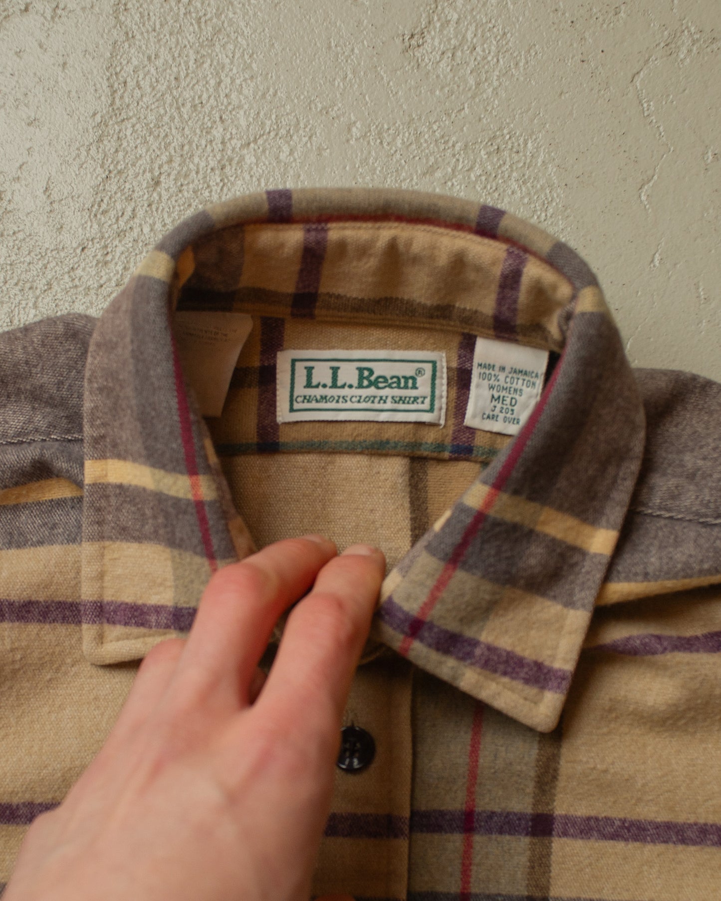 1980s/90s Womens L.L. Bean checkered Outdoor Shirt - M
