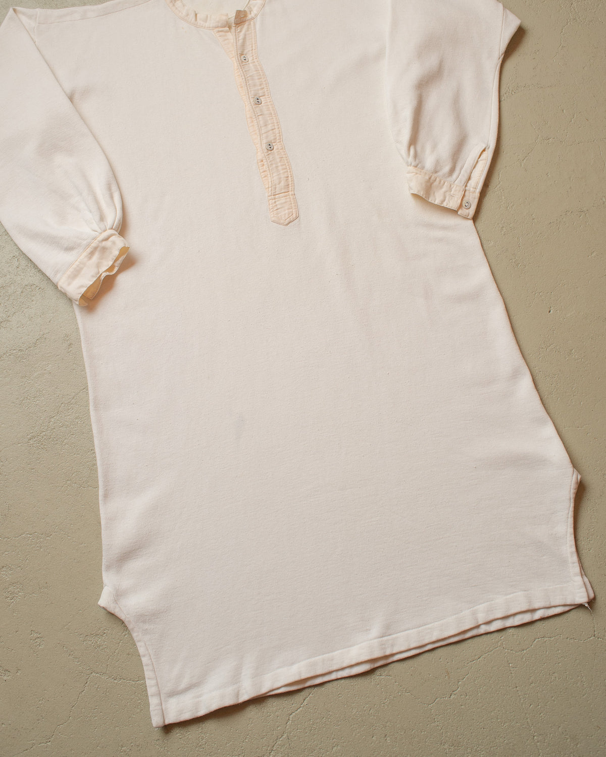1920s/30s German "Maco" Winter Cotton Undershirt white - M/L
