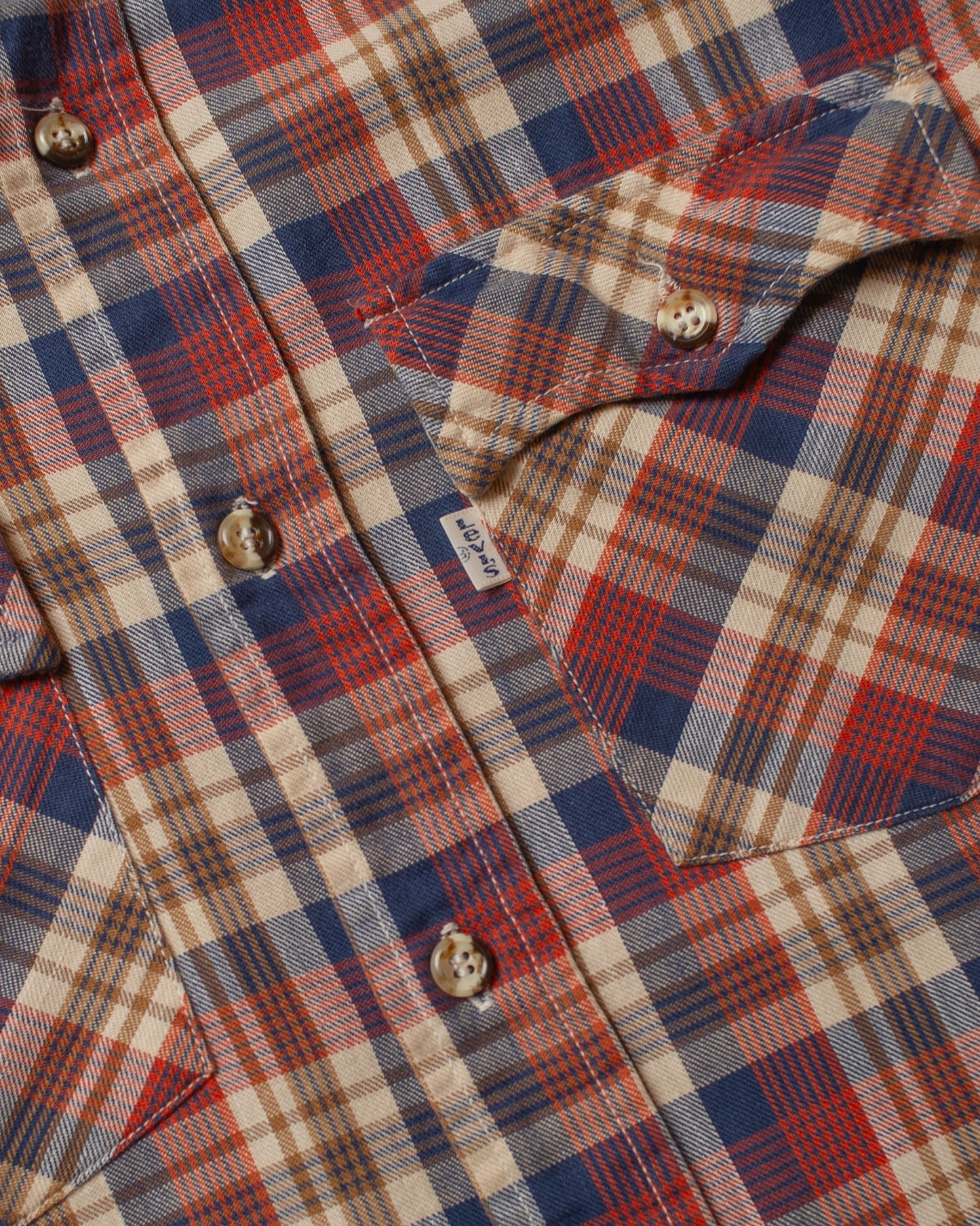 1970s/80s Levi`s checkered Shirt red/blue - M
