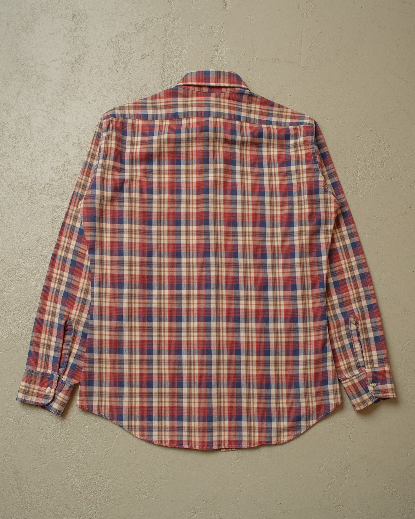 1970s/80s Levi`s checkered Shirt red/blue - M