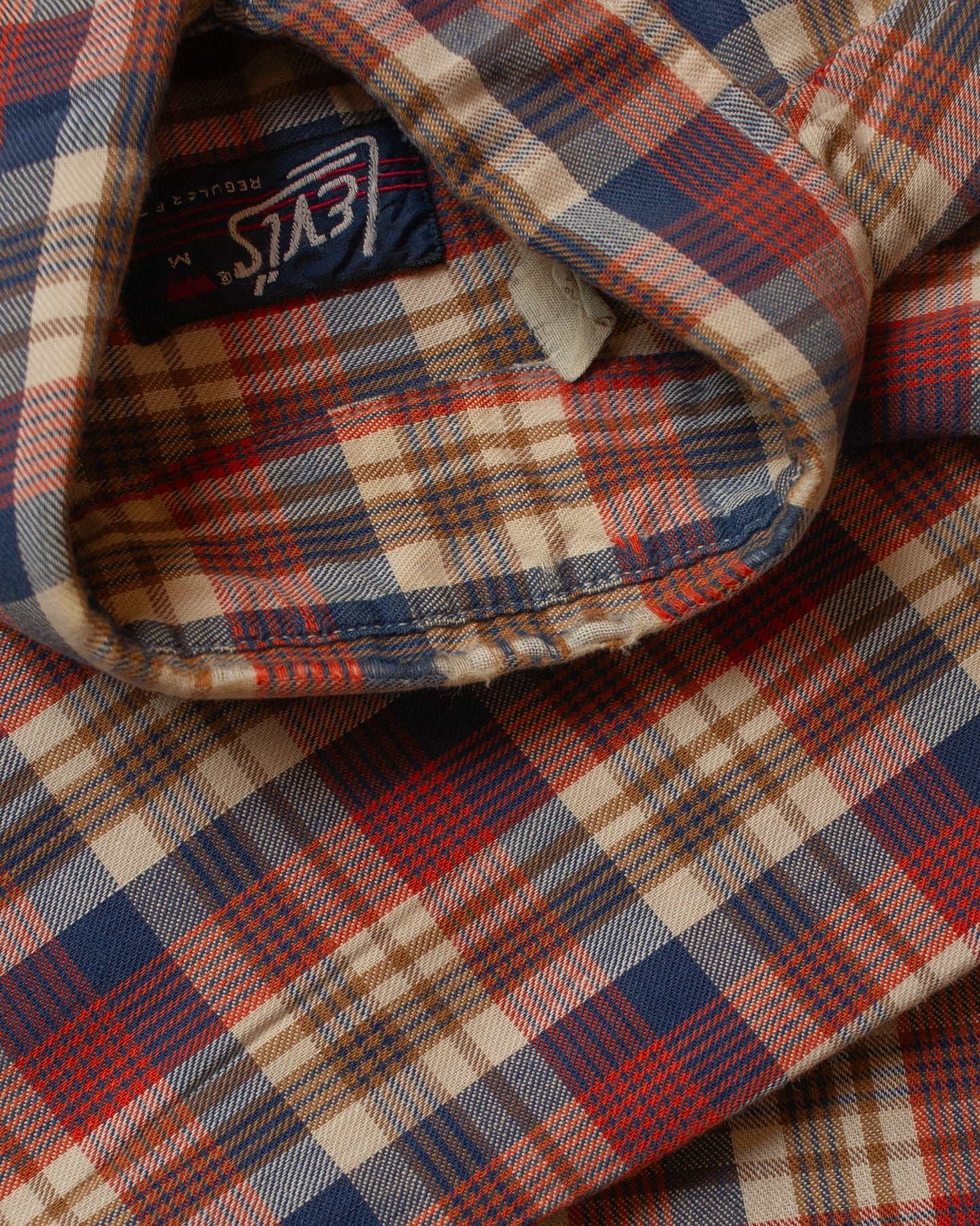 1970s/80s Levi`s checkered Shirt red/blue - M