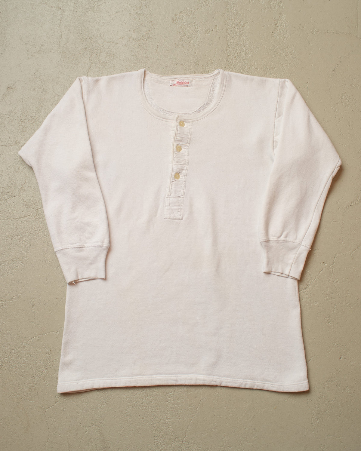 1930s/40s German "Henkelplüsch" Winter Cotton Undershirt white - XS/S
