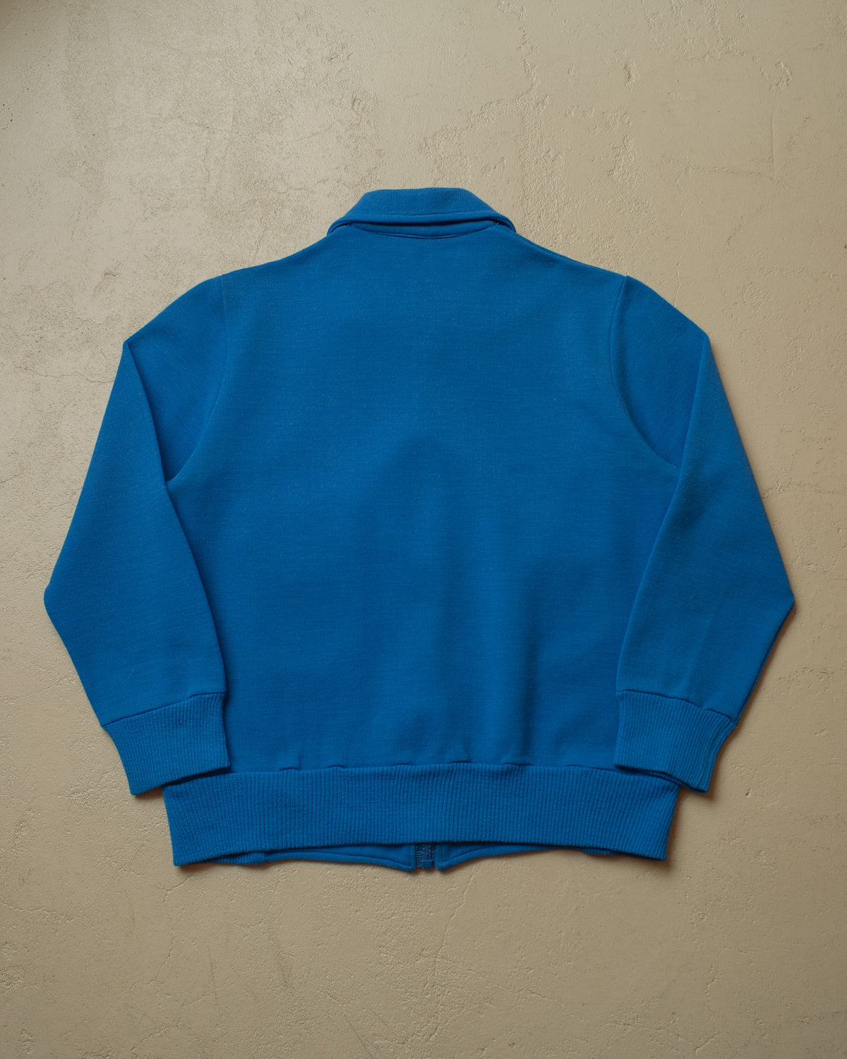 1960s German Wool Blend Knit Jacket blue - L
