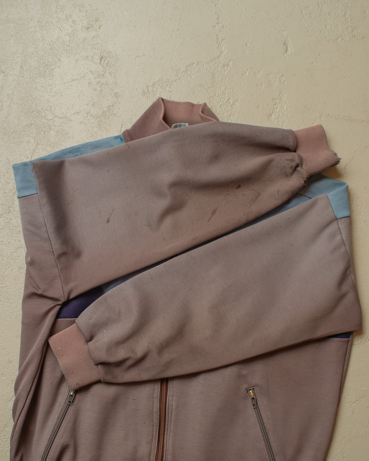 1980s distressed Adidas Track Jacket multi - L
