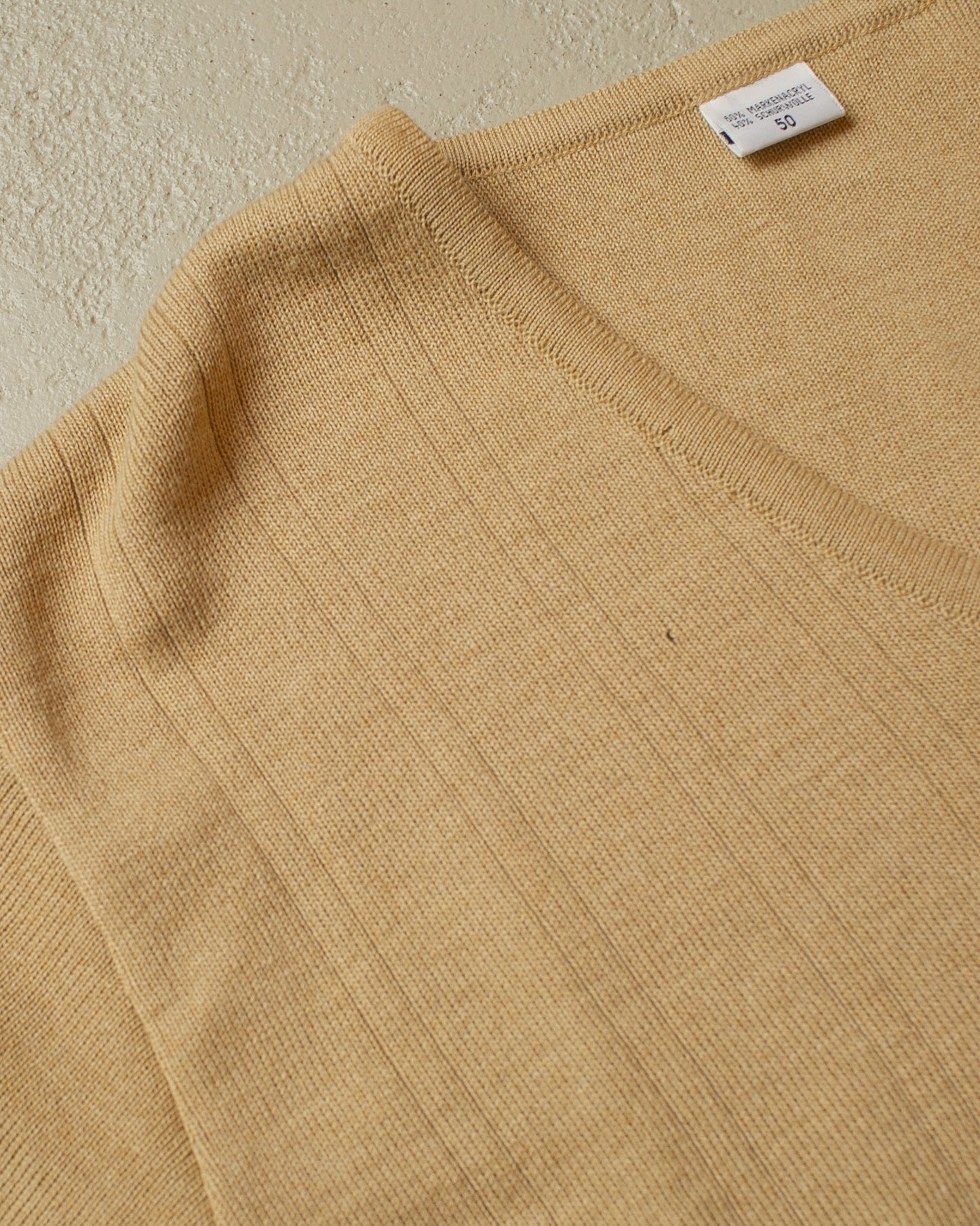 1990s unworn Polizei V-Neck Sweater beige - L/XL