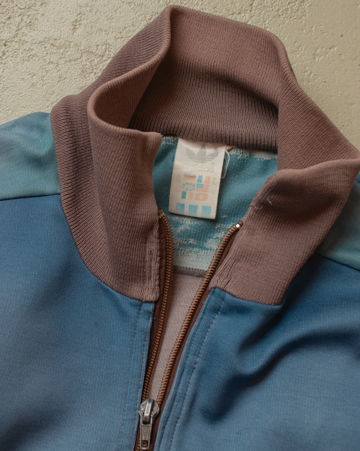 1980s distressed Adidas Track Jacket multi - L