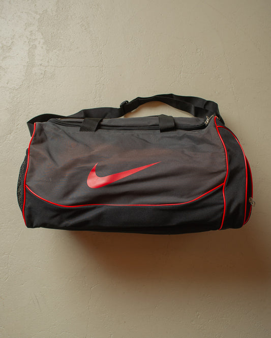 2000s Faded Nike Swoosh Duffle Bag black