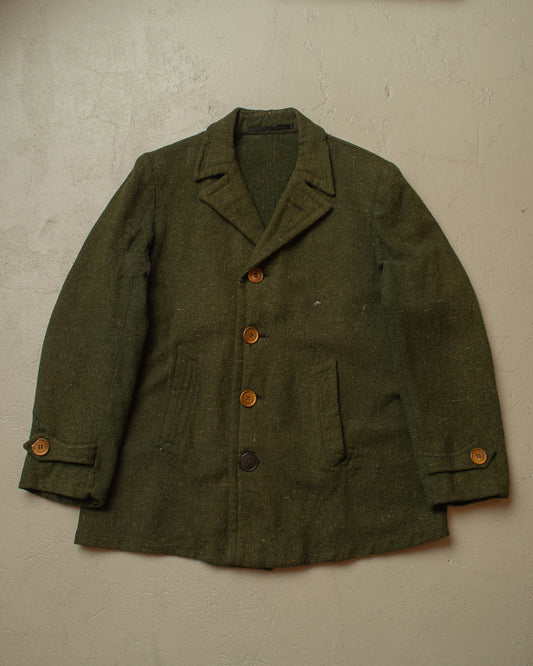1920s/30s German modified Forestry Wool/Linen Blend Jacket green - M