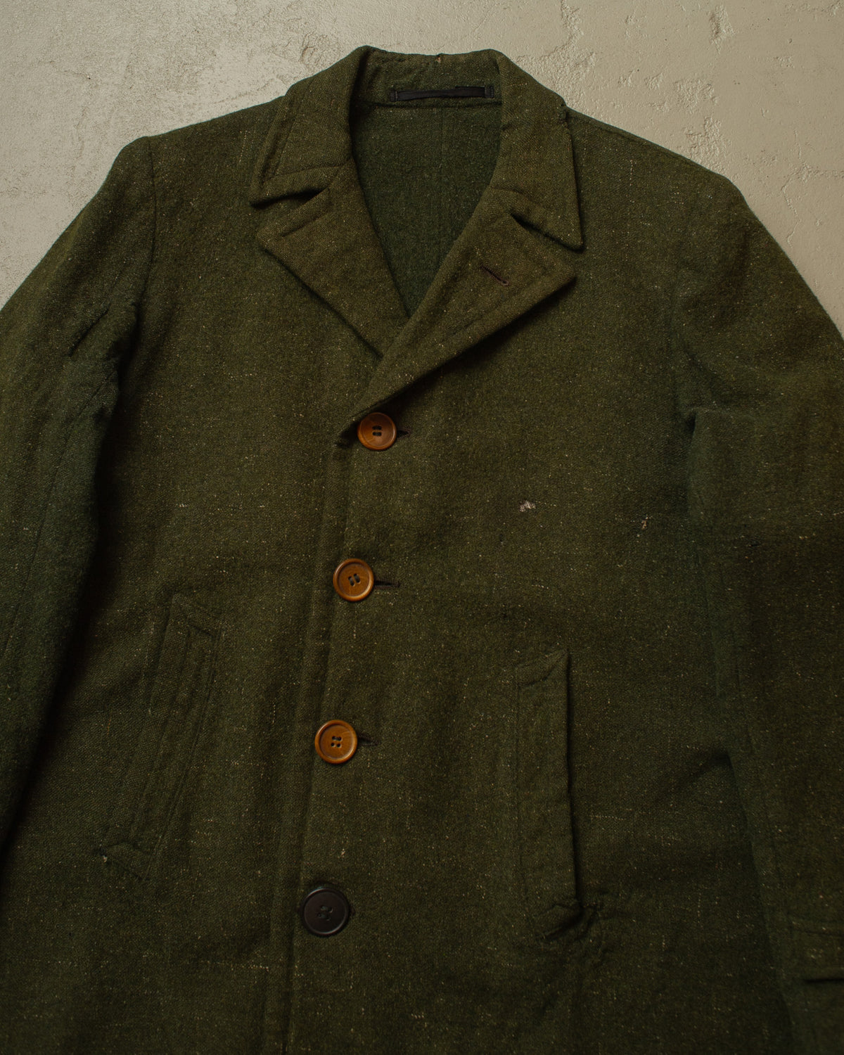 1920s/30s German modified Forestry Wool/Linen Blend Jacket green - M