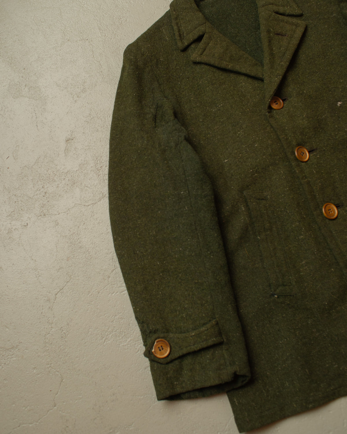 1920s/30s German modified Forestry Wool/Linen Blend Jacket green - M