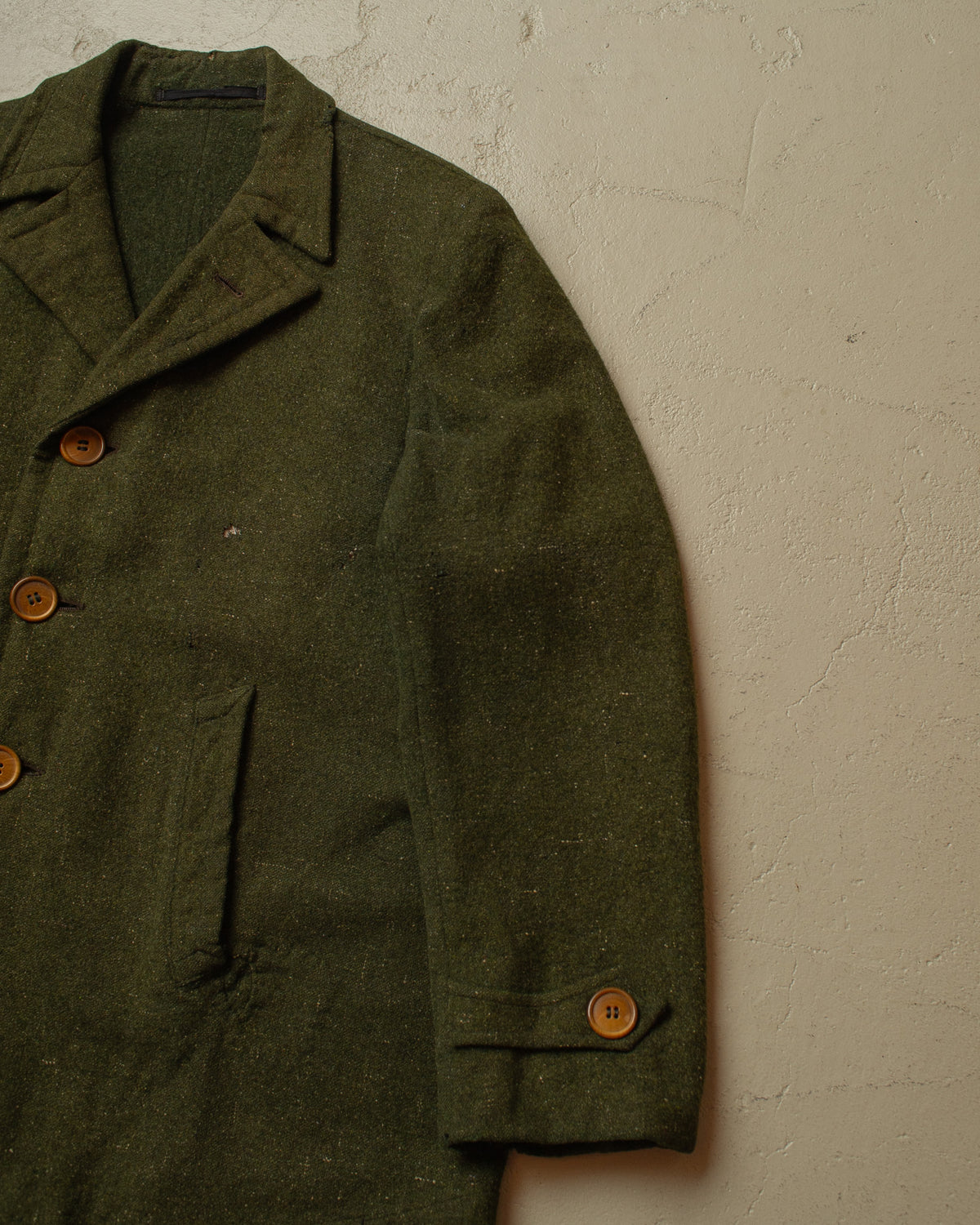 1920s/30s German modified Forestry Wool/Linen Blend Jacket green - M