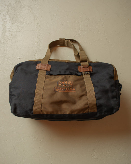 1990s Camel Adventure Wear Duffle Bag black