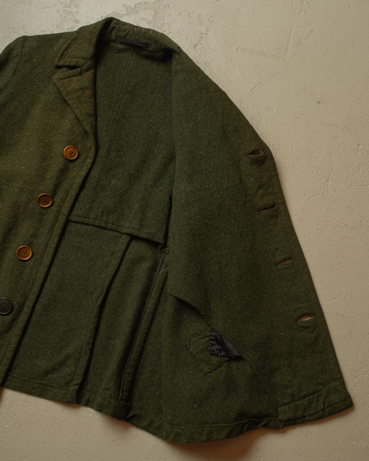 1920s/30s German modified Forestry Wool/Linen Blend Jacket green - M