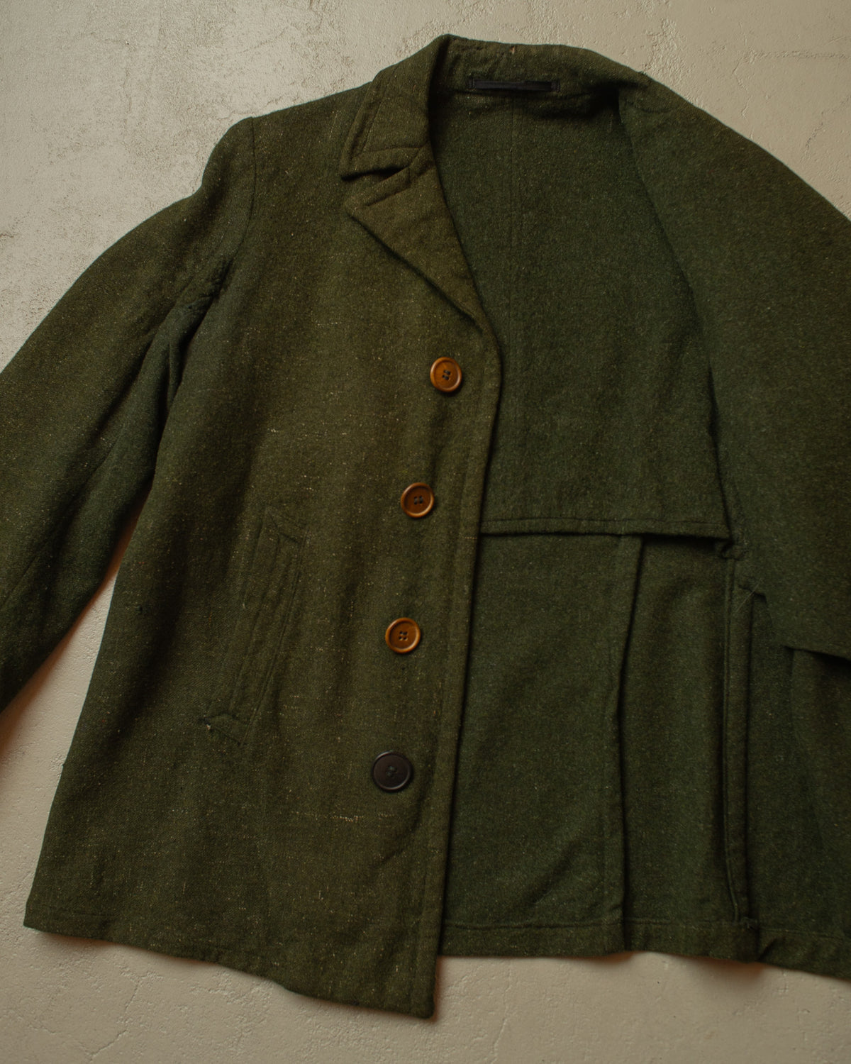 1920s/30s German modified Forestry Wool/Linen Blend Jacket green - M